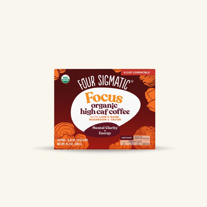 US Four Sigmatic Focus High Caf Coffee Pods (24ct)