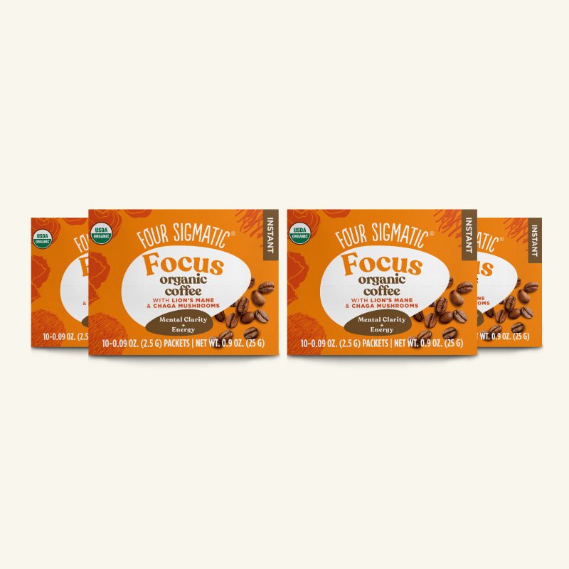 US Four Sigmatic Focus Instant Coffee, Packets