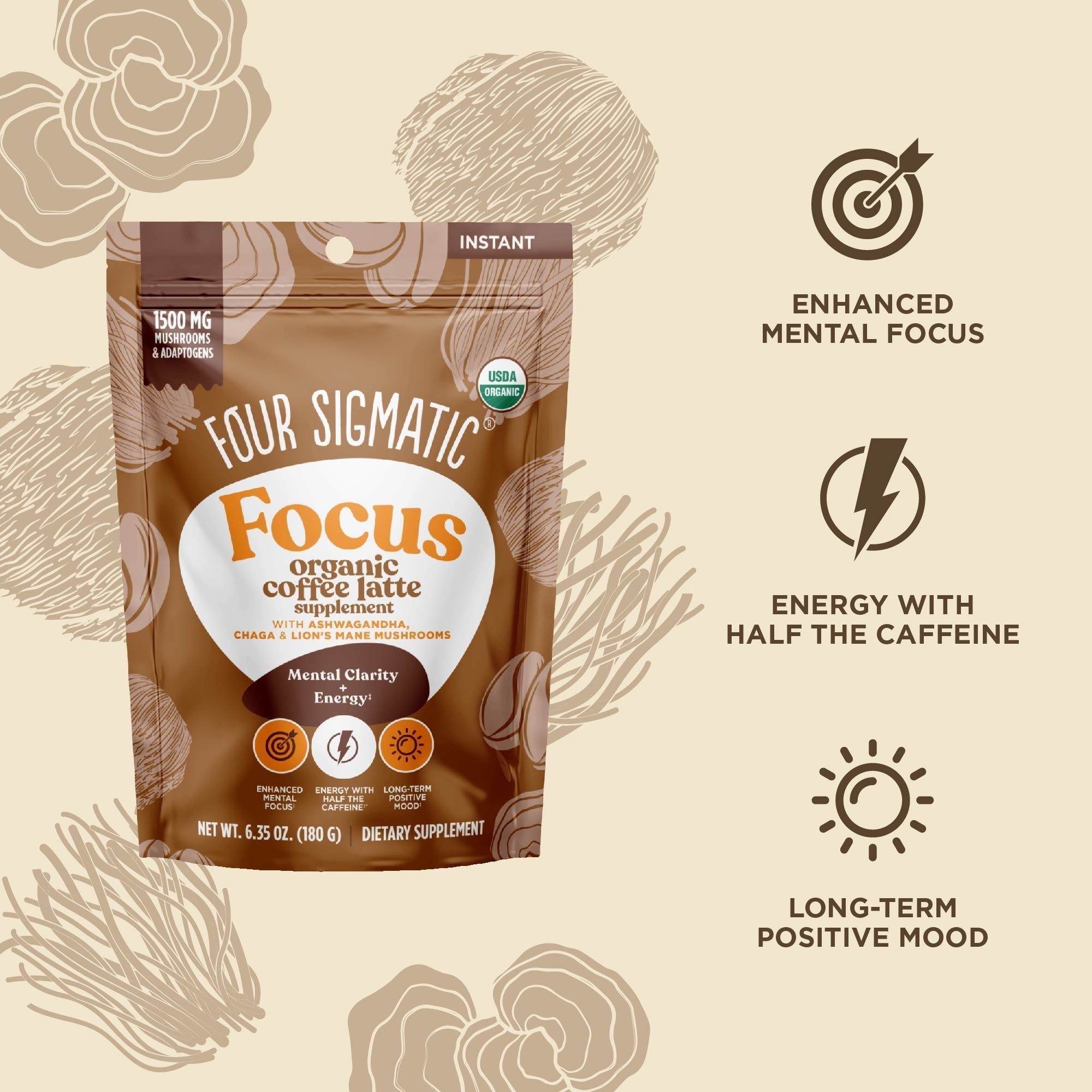 US Four SigmaticFocus Organic Coffee Latte - M.S Skincare