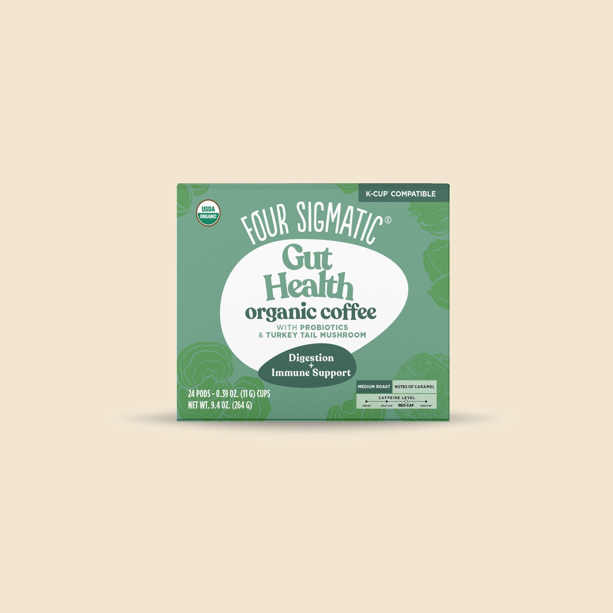 US Four Sigmatic Gut Health Coffee Pods (24ct)