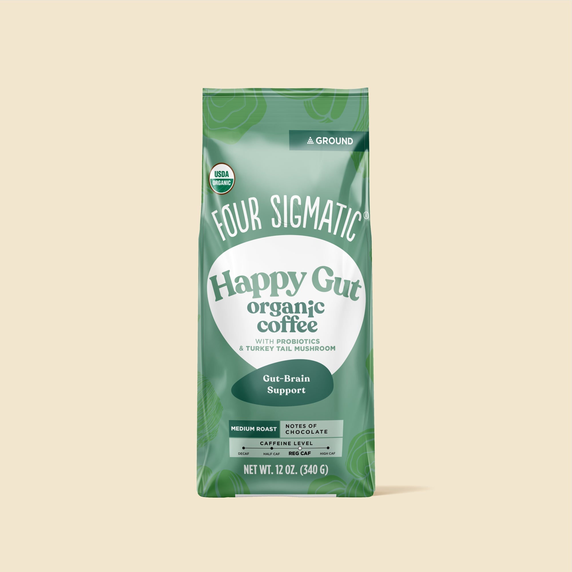 US Four SigmaticHappy Gut Ground Coffee Bag - M.S Skincare