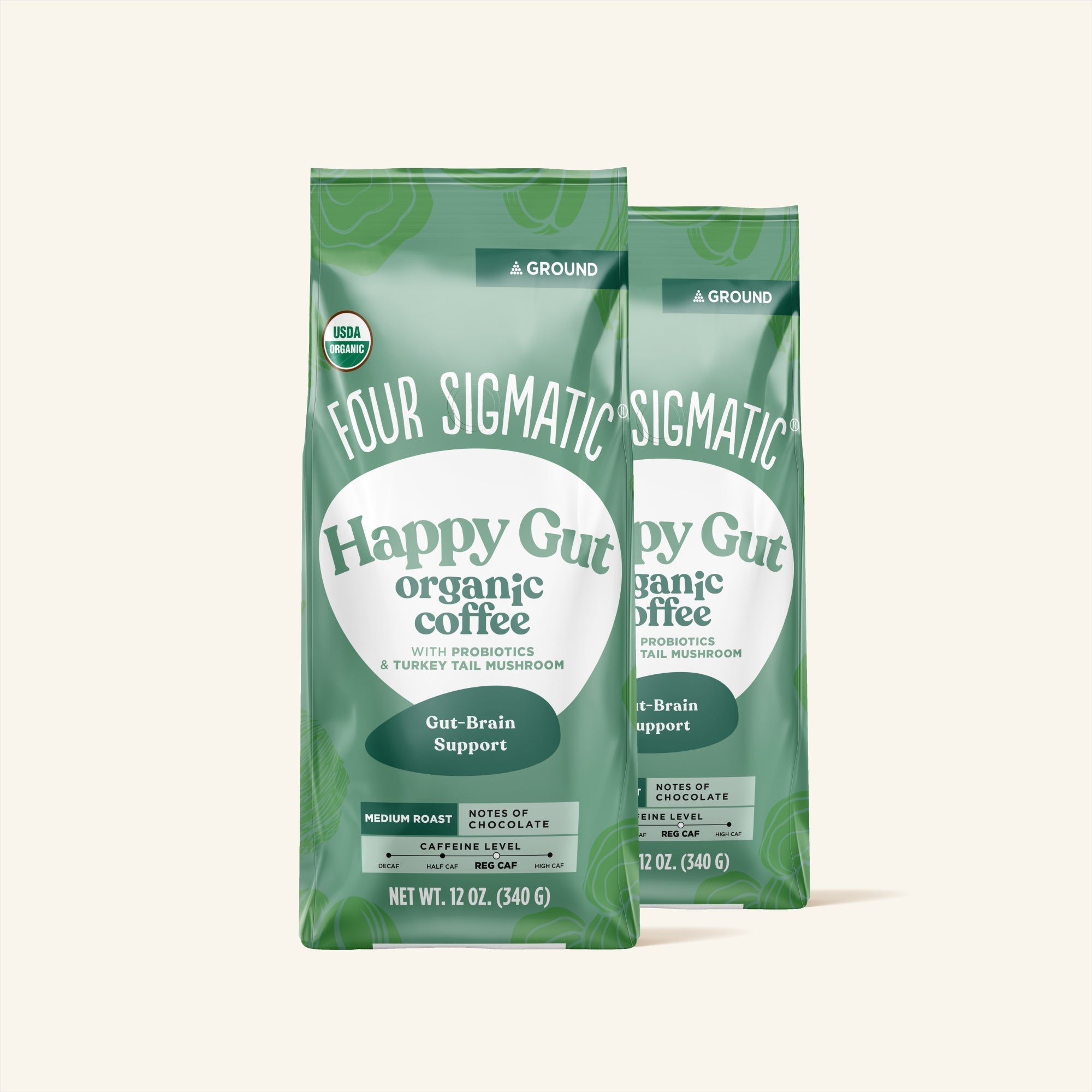 US Four SigmaticHappy Gut Ground Coffee Bag - M.S Skincare