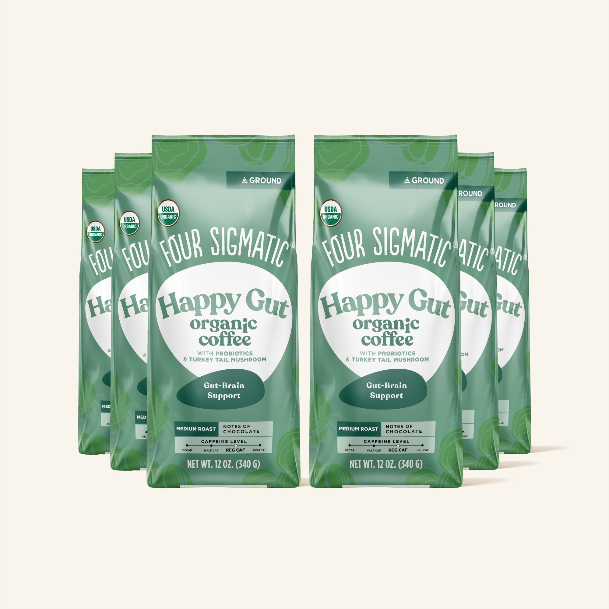 US Four SigmaticHappy Gut Ground Coffee Bag - M.S Skincare