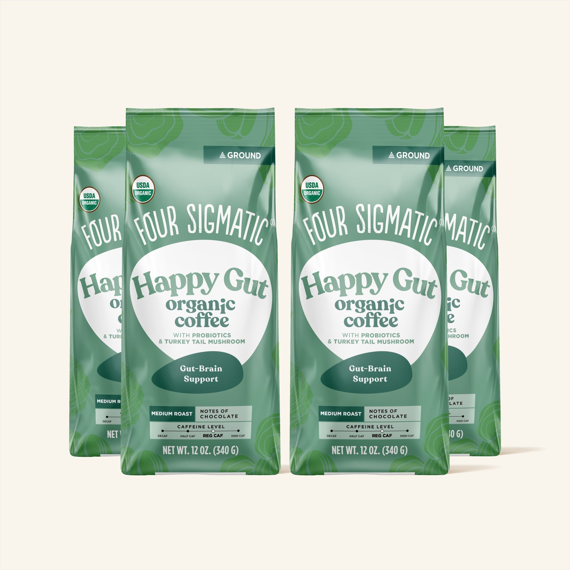 US Four SigmaticHappy Gut Ground Coffee Bag - M.S Skincare