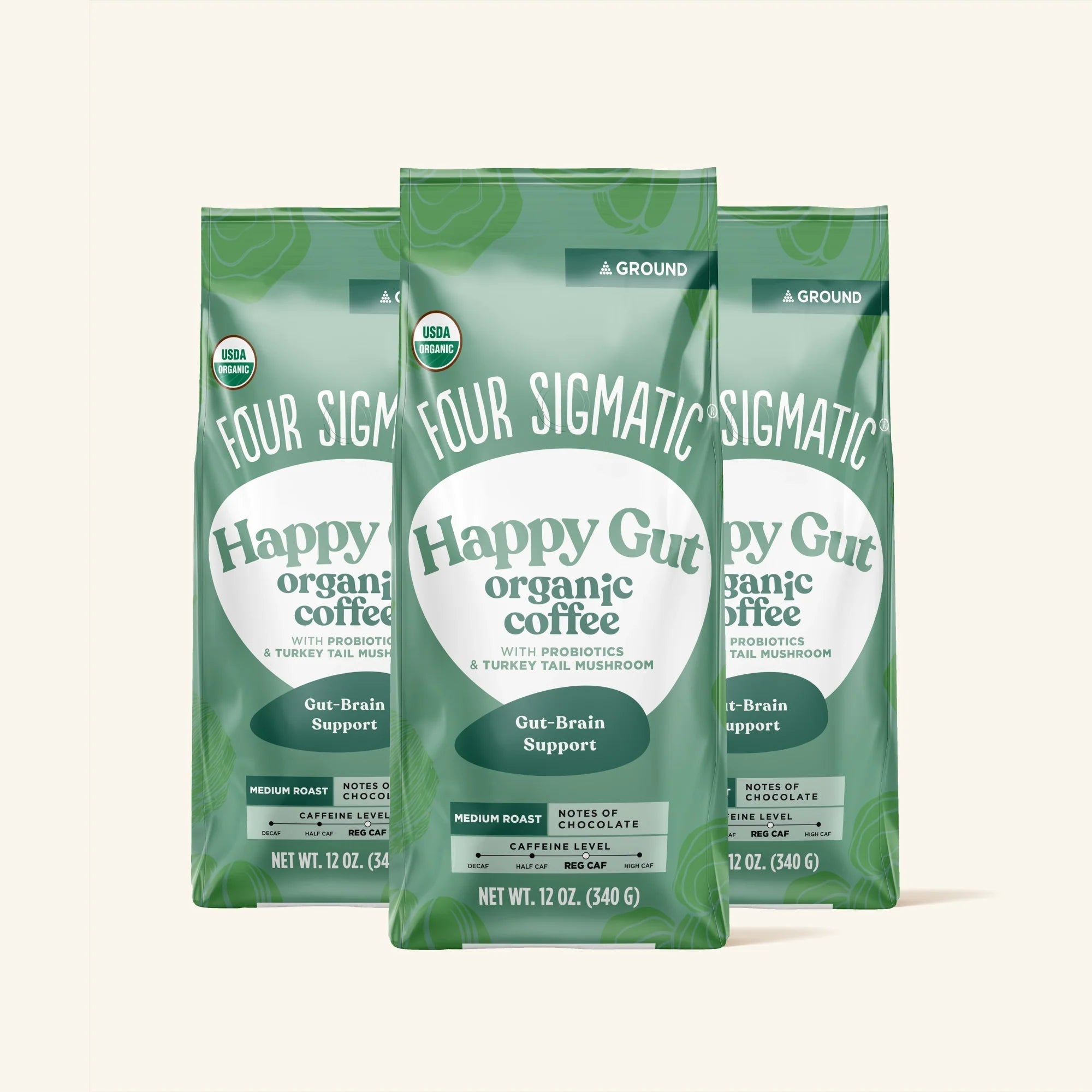 US Four SigmaticHappy Gut Ground Coffee Bag - M.S Skincare