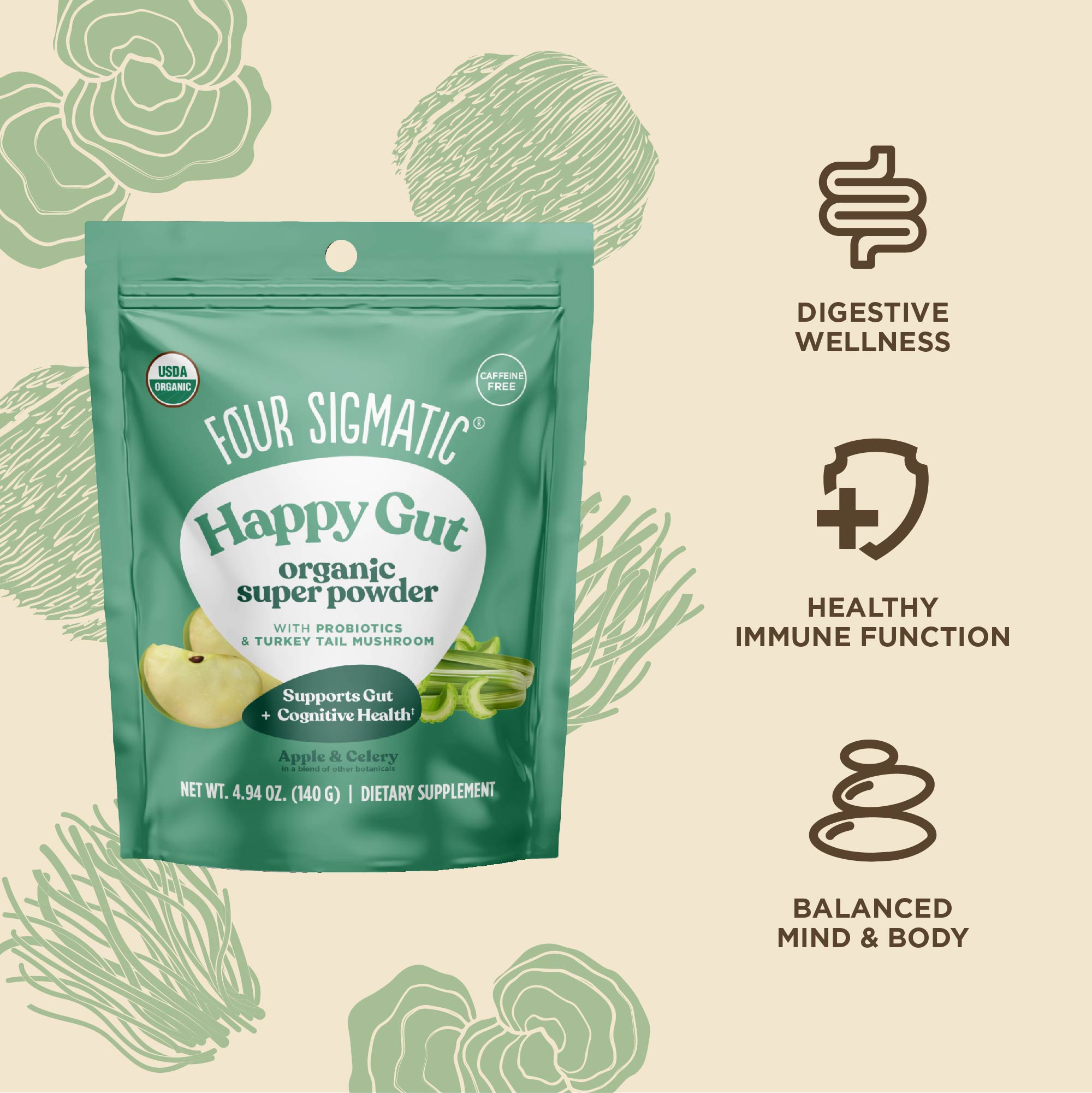 US Four SigmaticHappy Gut Super Powder - M.S Skincare