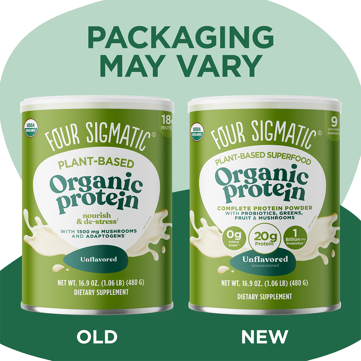 US Four Sigmatic Organic Plant - Based Protein – Unflavored