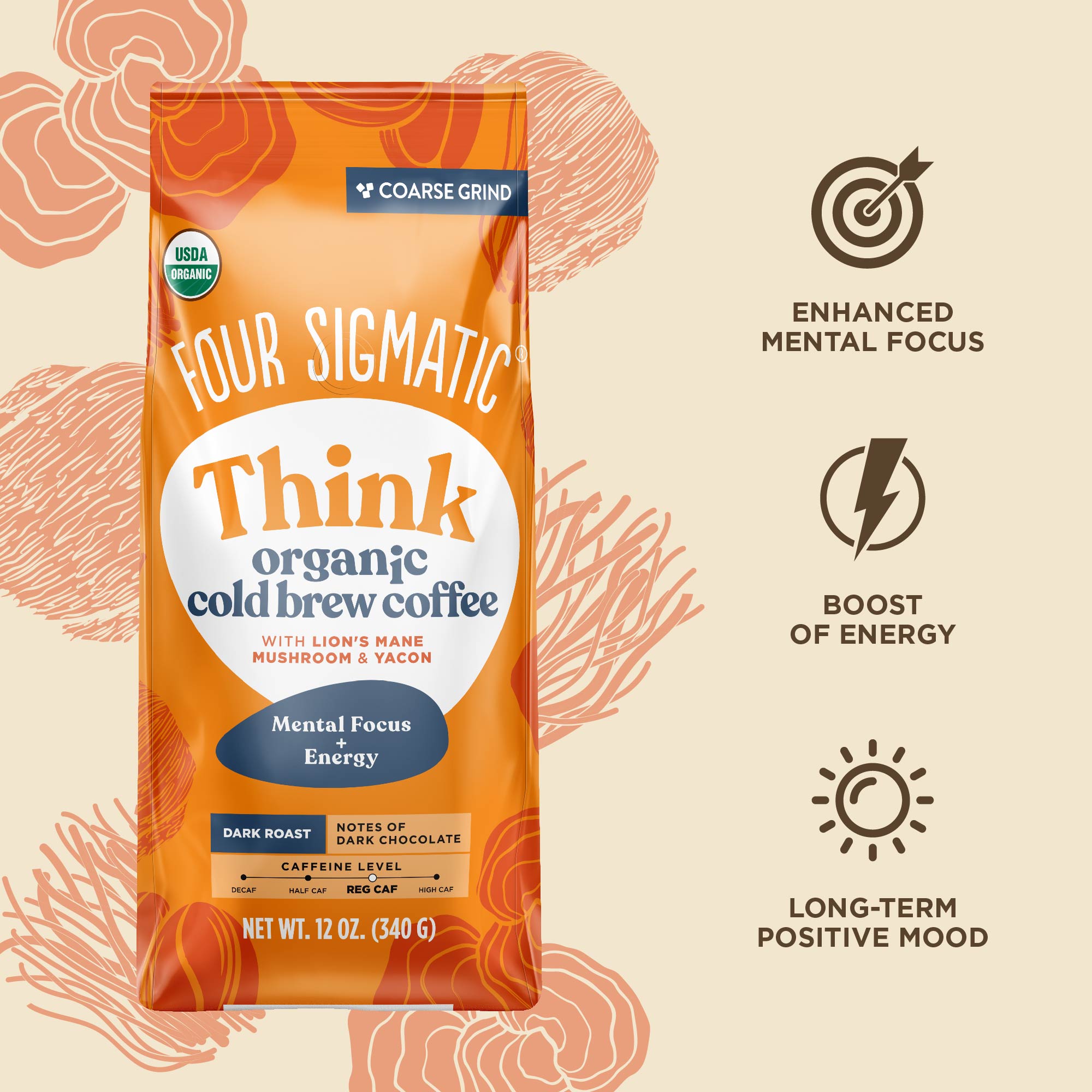 US Four SigmaticThink Cold Brew Ground Coffee Bag - M.S Skincare