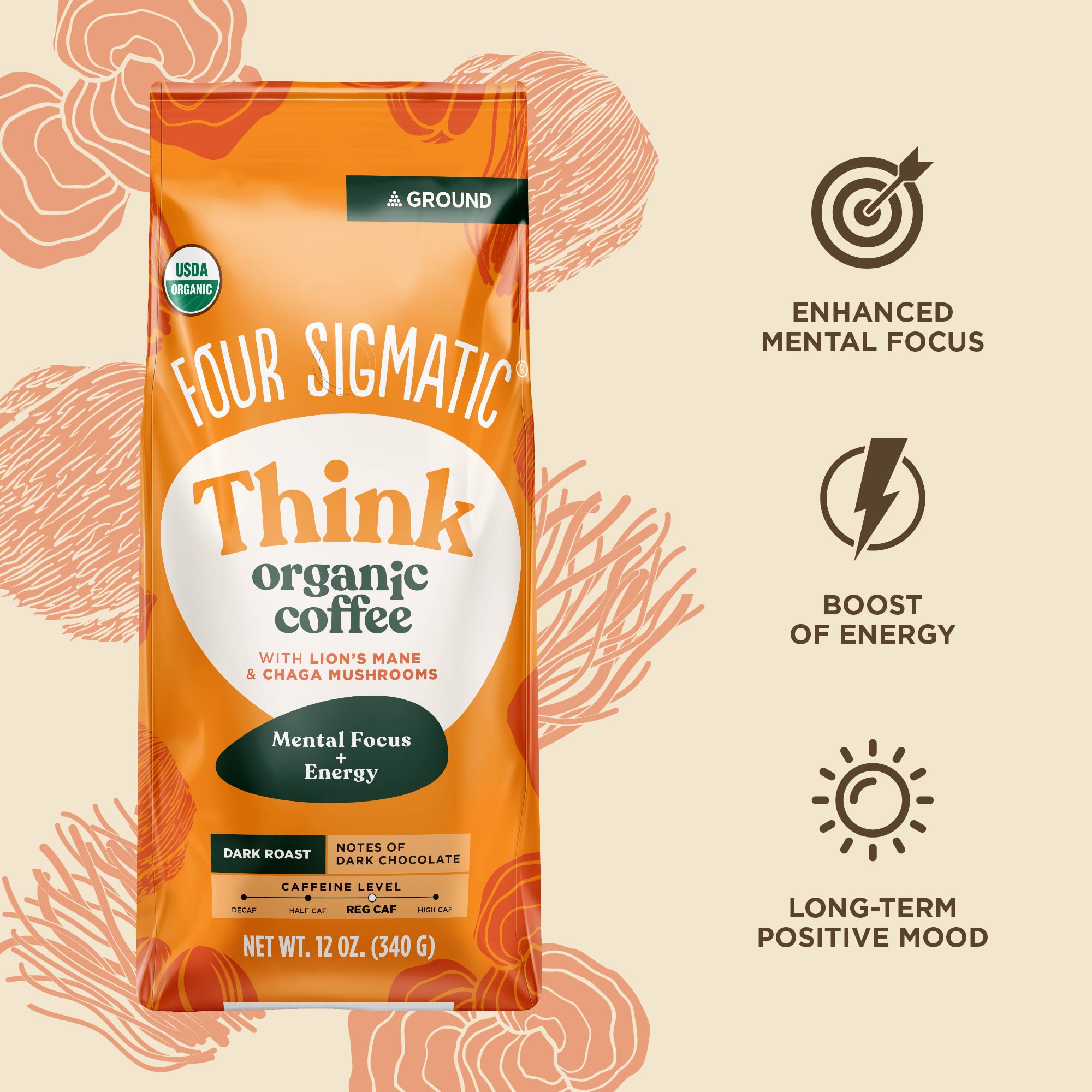 US Four SigmaticThink Ground Coffee Bag - M.S Skincare