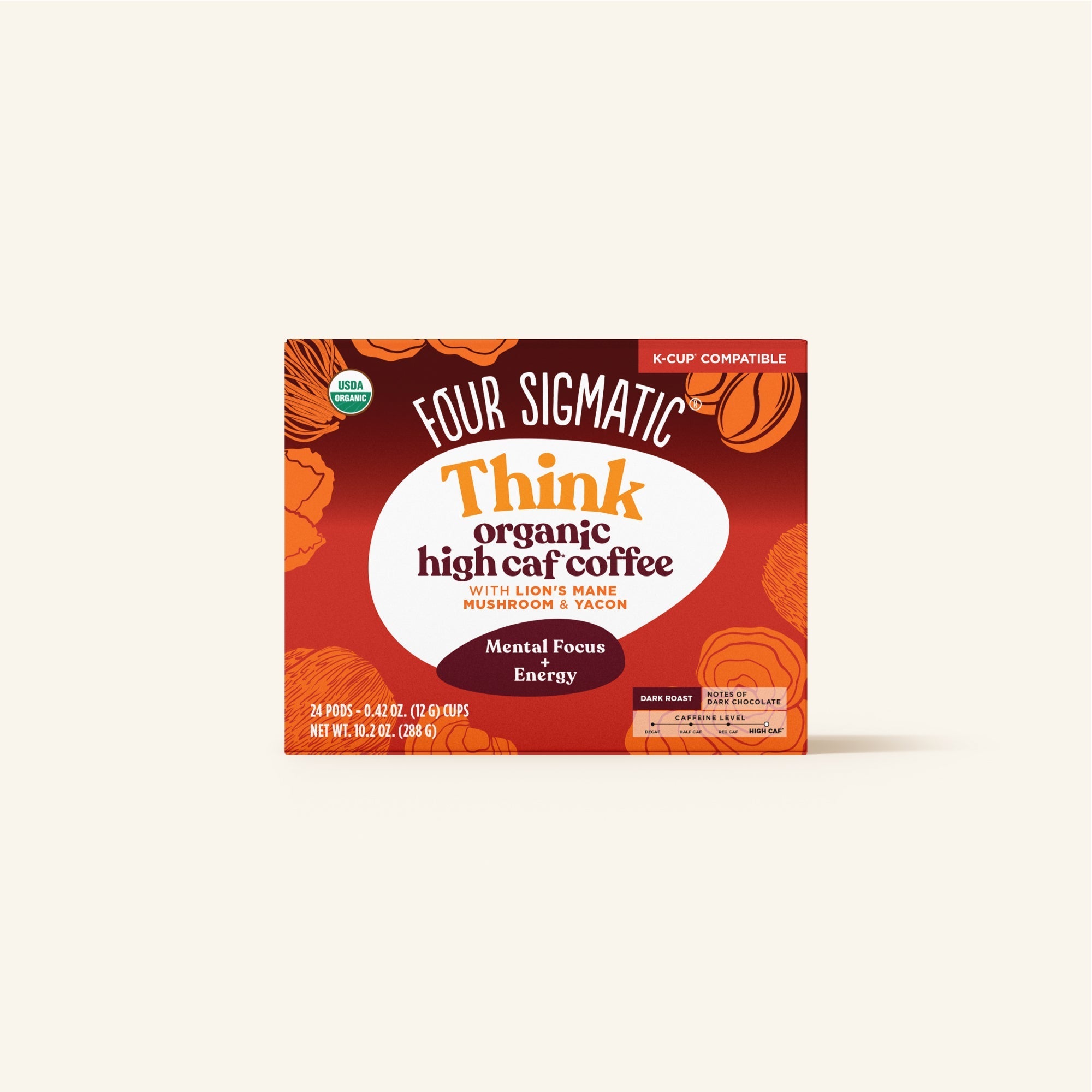 US Four SigmaticThink High Caf Coffee Pods Box - 24 count - M.S Skincare