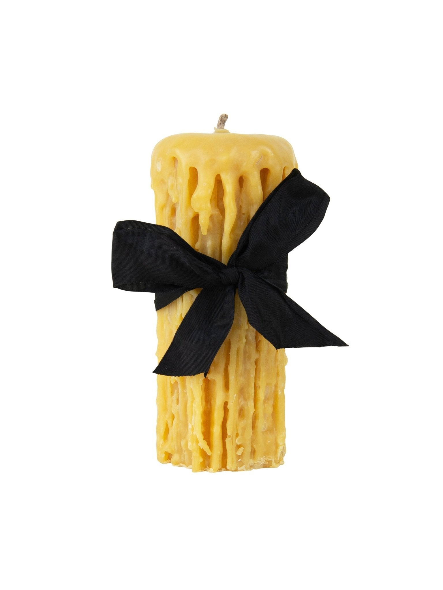 Weston Table Beeswax Drip Pillar Candle 3.5 Inch Diameter