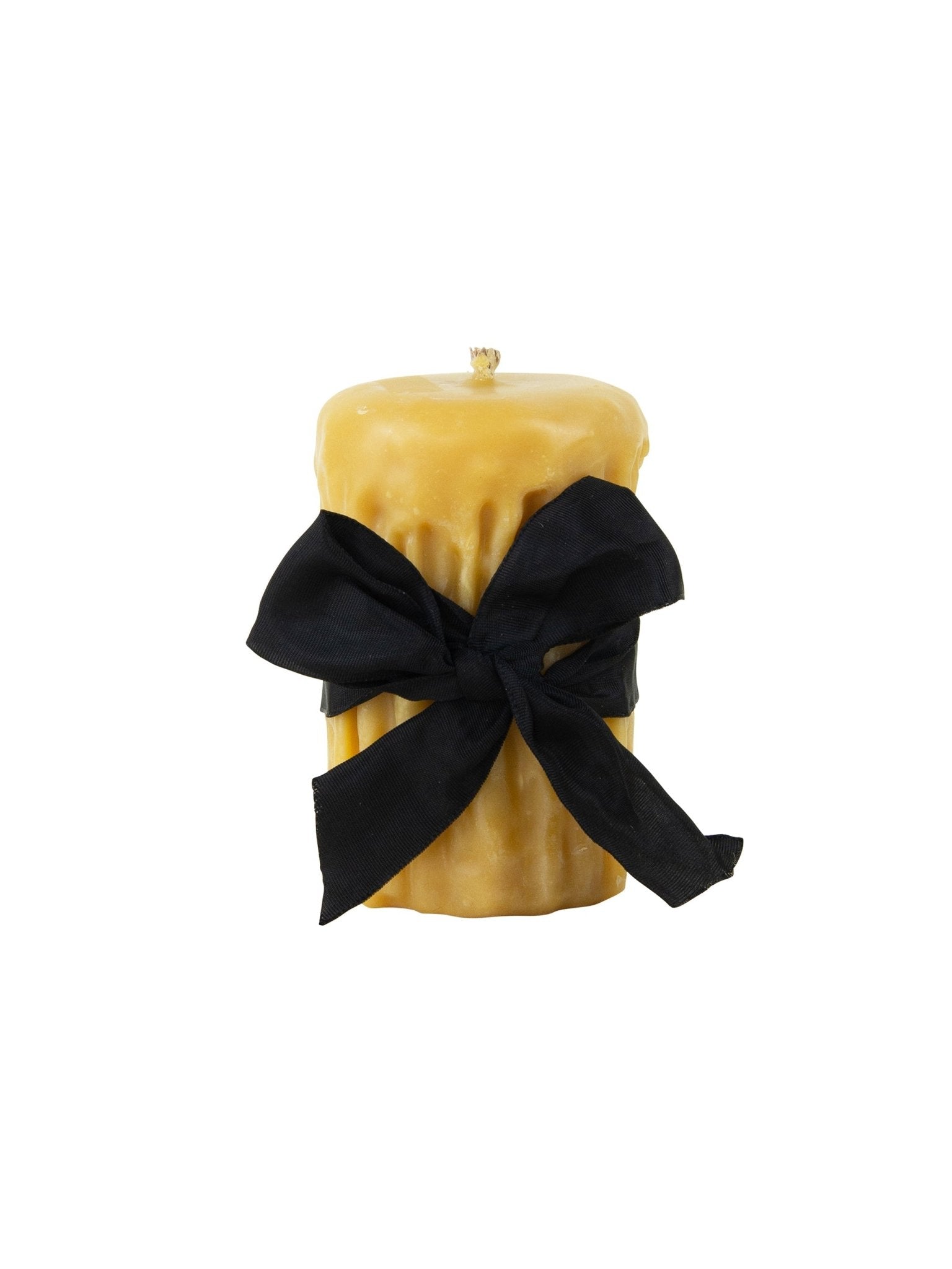 Weston Table Beeswax Drip Pillar Candle 3.5 Inch Diameter