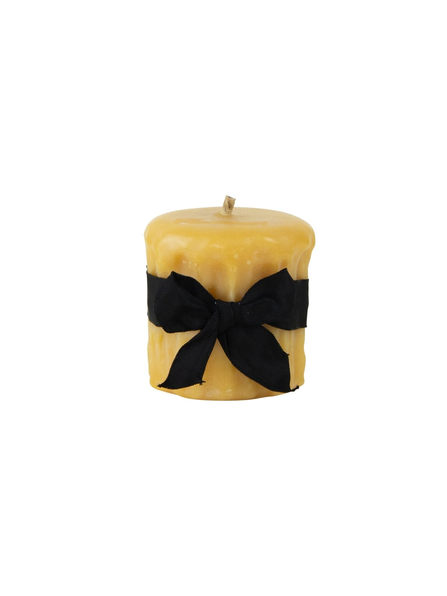 Weston Table Beeswax Drip Pillar Candle 3.5 Inch Diameter