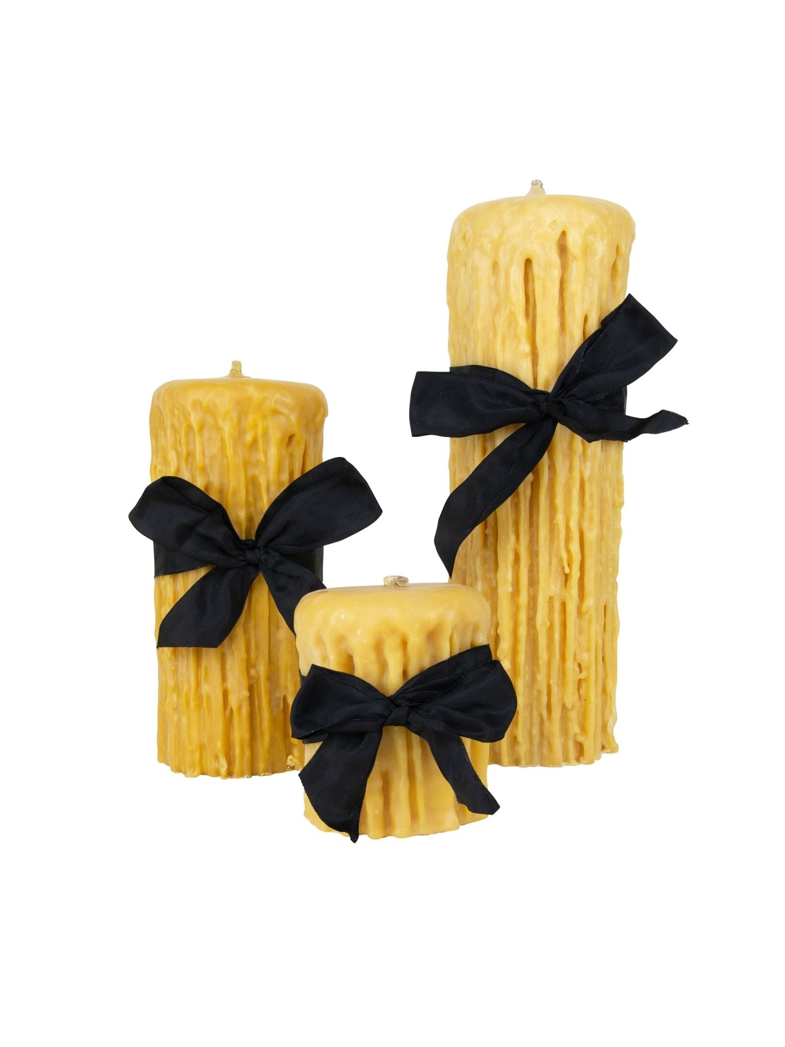 Weston Table Beeswax Drip Pillar Candle 4.5 Inch Diameter