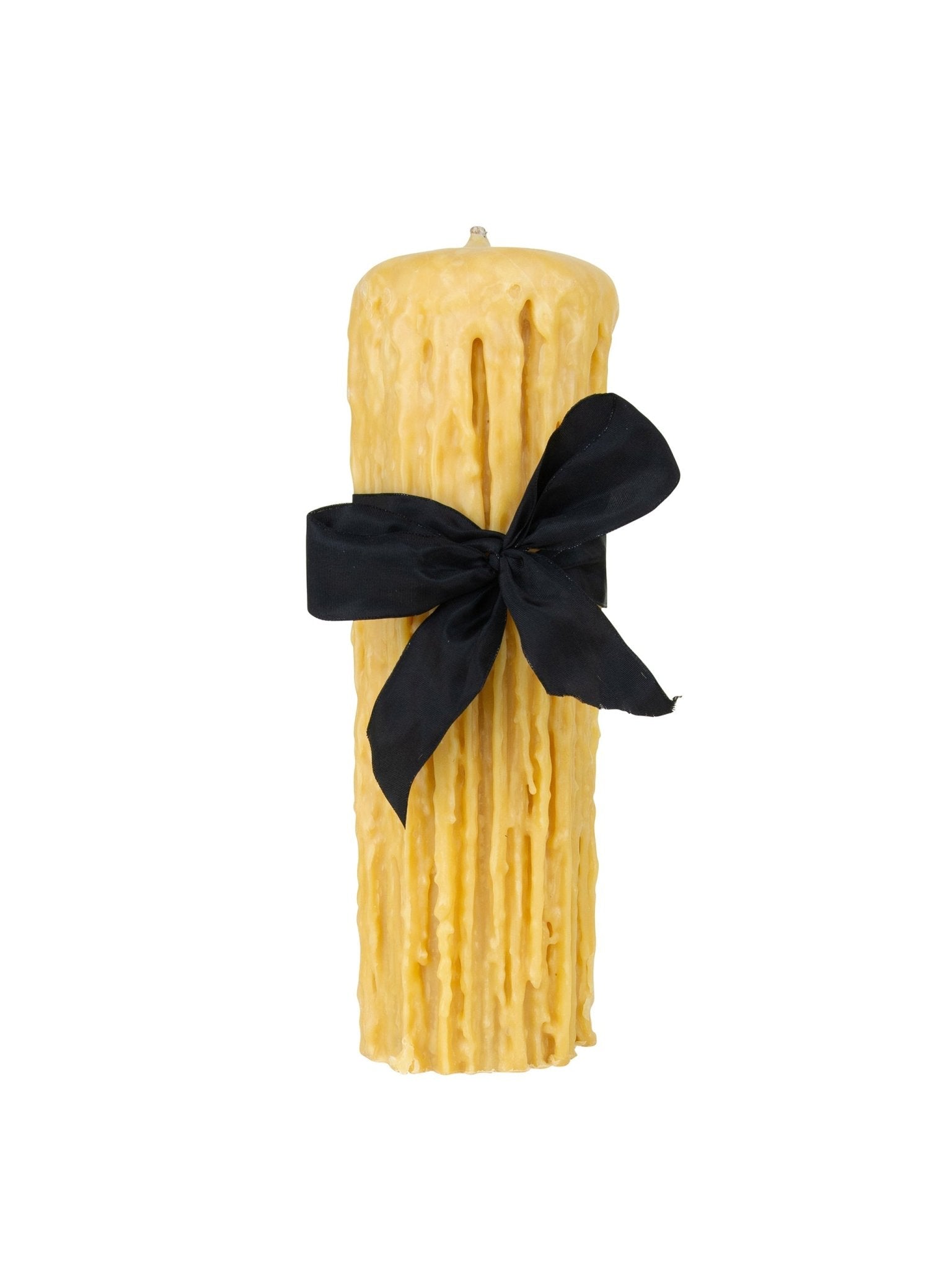 Weston Table Beeswax Drip Pillar Candle 4.5 Inch Diameter