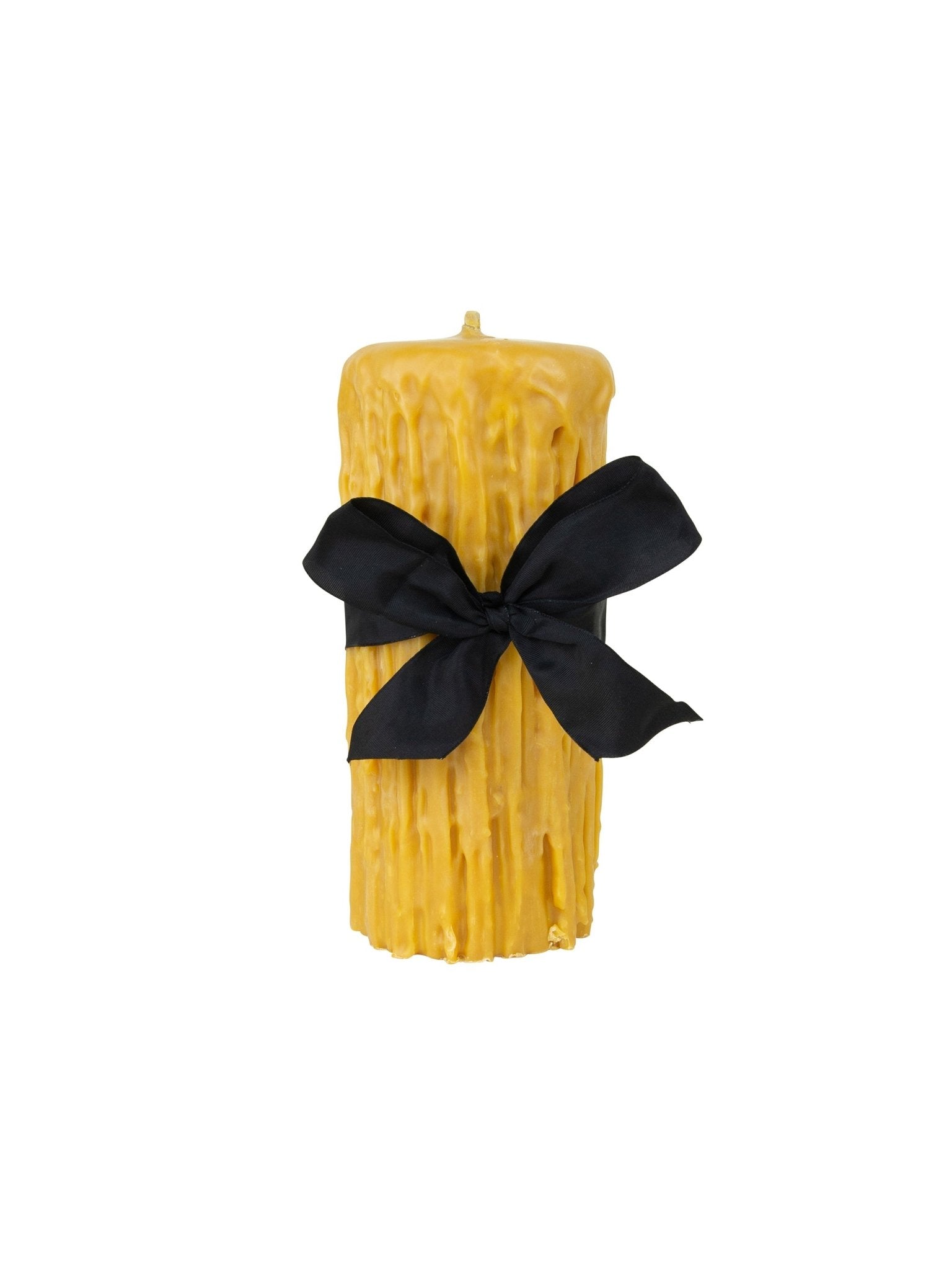 Weston Table Beeswax Drip Pillar Candle 4.5 Inch Diameter