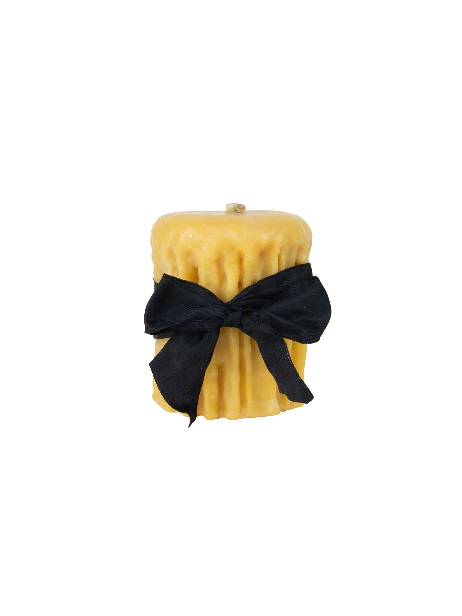 Weston Table Beeswax Drip Pillar Candle 4.5 Inch Diameter