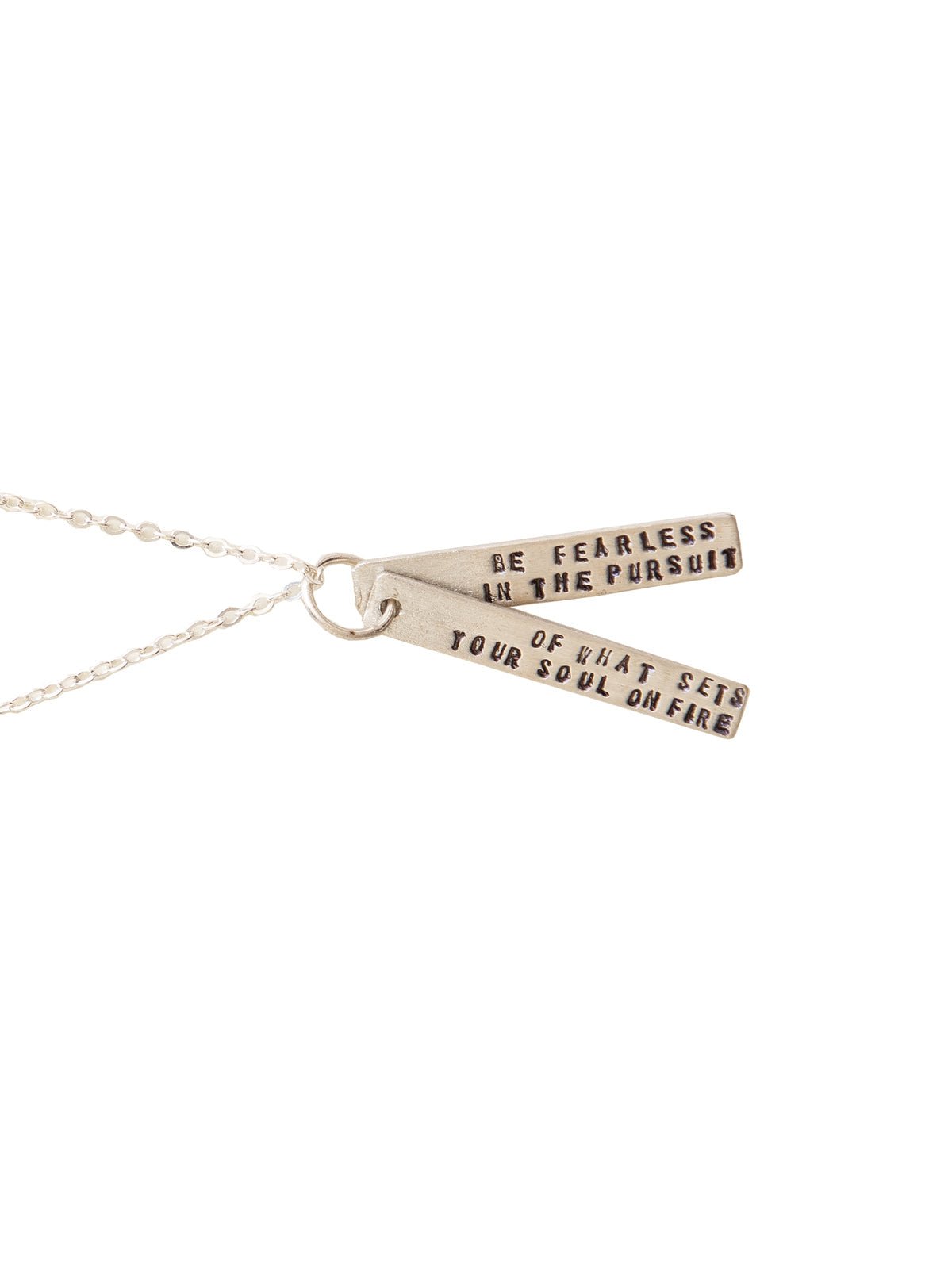 Weston Table Chocolate & Steel Be Fearless Necklace