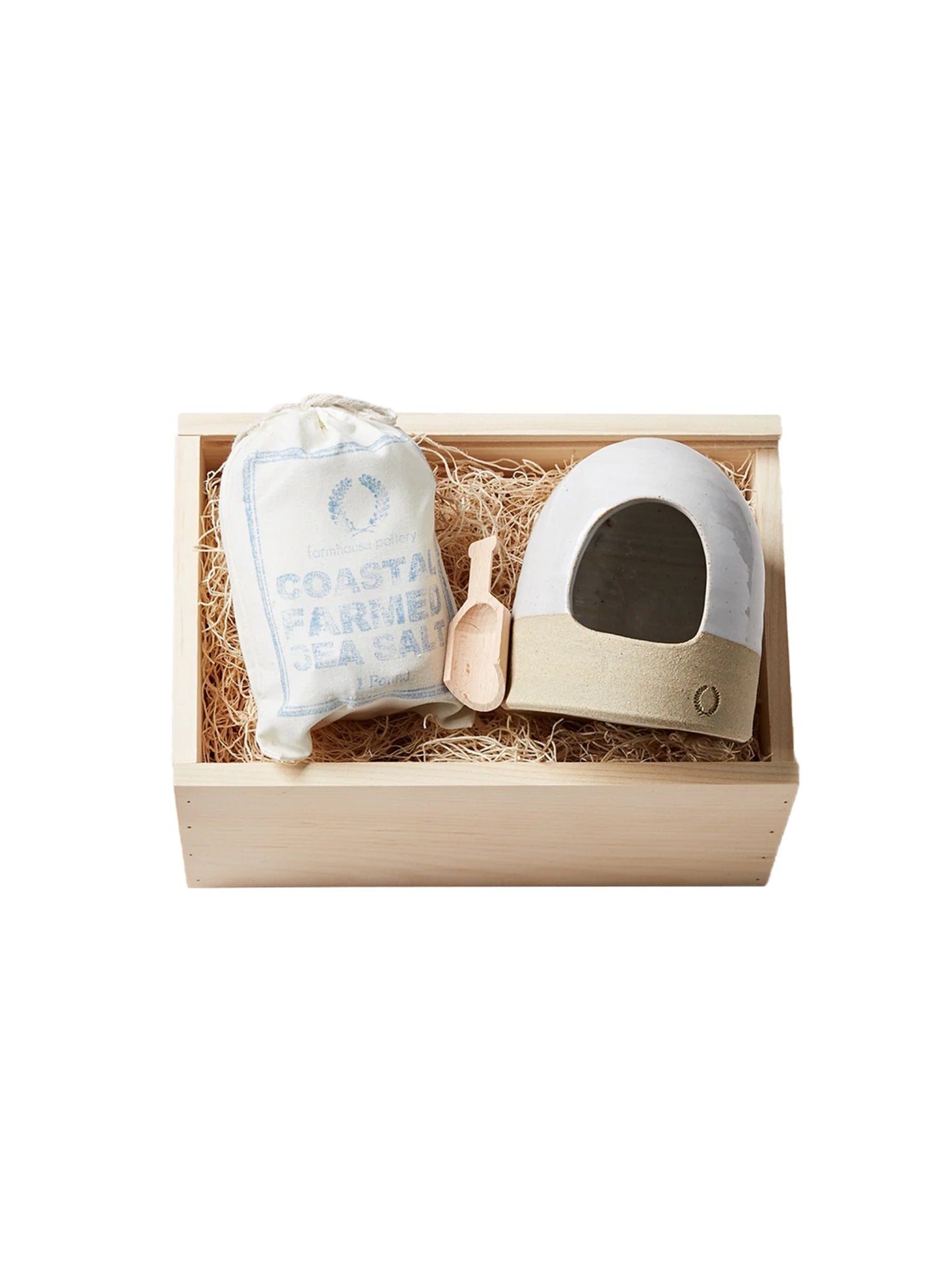 Weston Table Farmhouse Pottery Salt and Cellar Gift Set