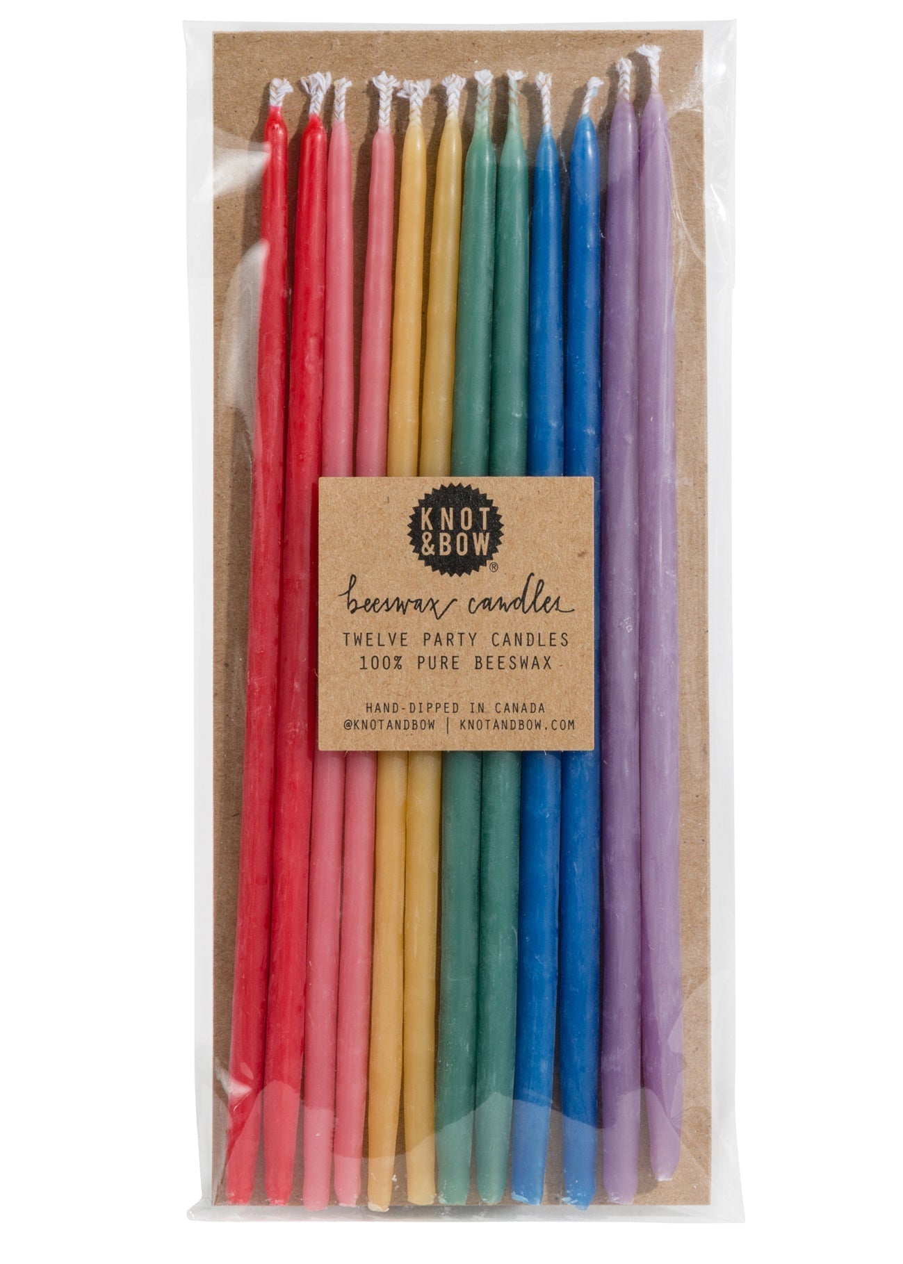 Weston Table Knot & Bow Assorted Beeswax Party Candles