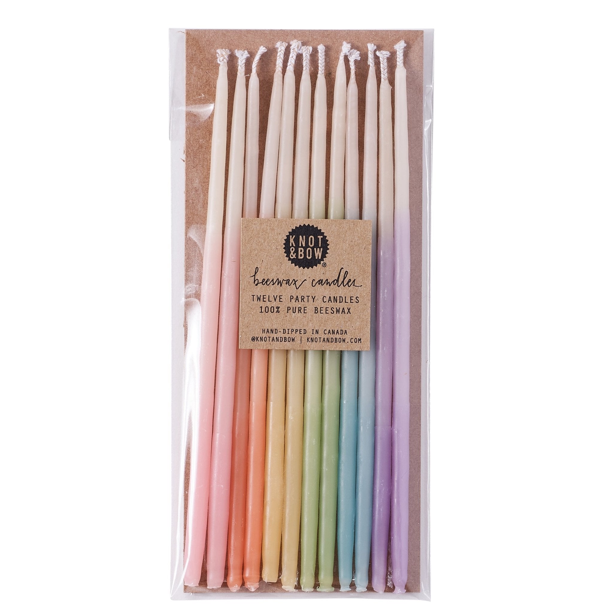 Weston Table Knot & Bow Assorted Beeswax Party Candles