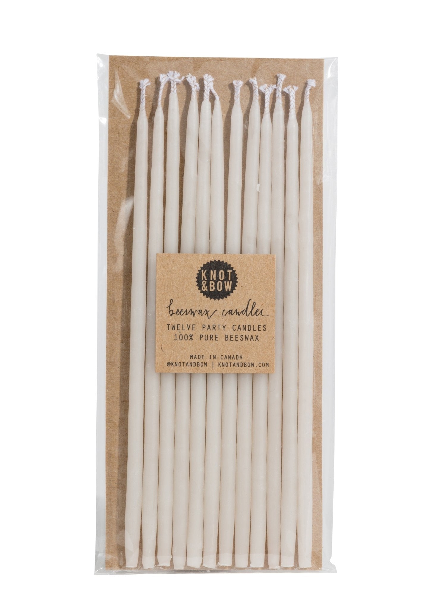 Weston Table Knot & Bow Assorted Beeswax Party Candles