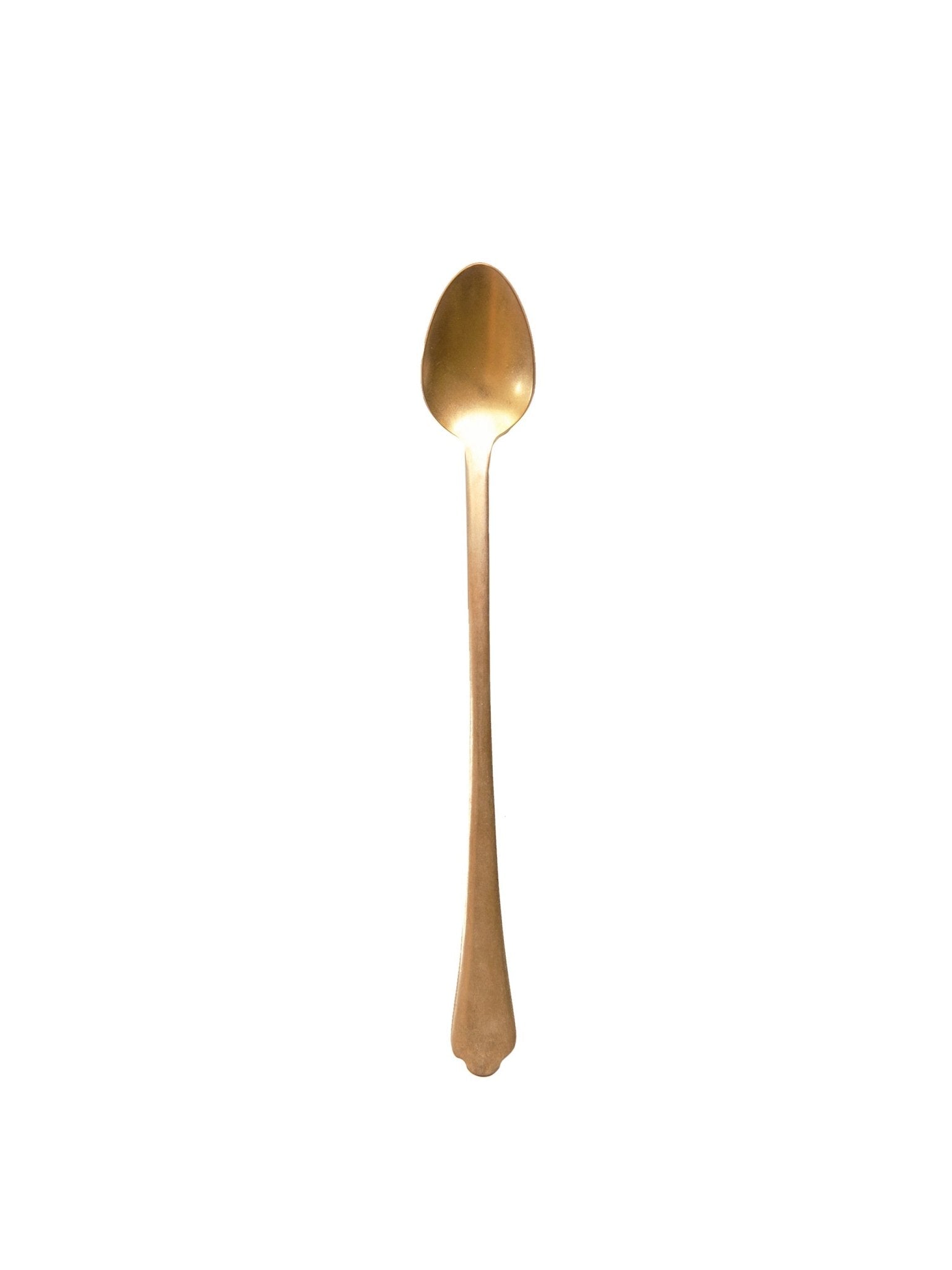 Weston Table Mepra Vintage Gold Pewter Iced Tea Spoon