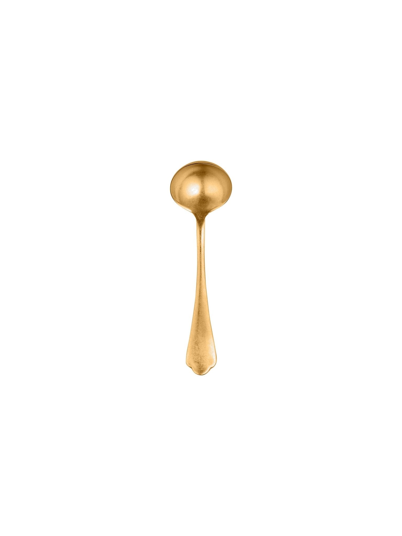 Weston Table Mepra Vintage Gold Pewter Sauce Spoon