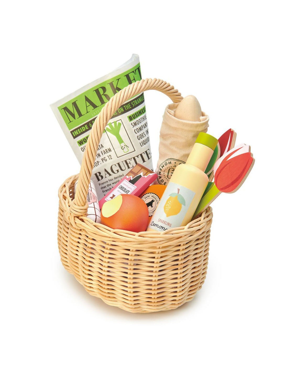 Weston Table Tender Leaf Toys Wicker Shopping Basket