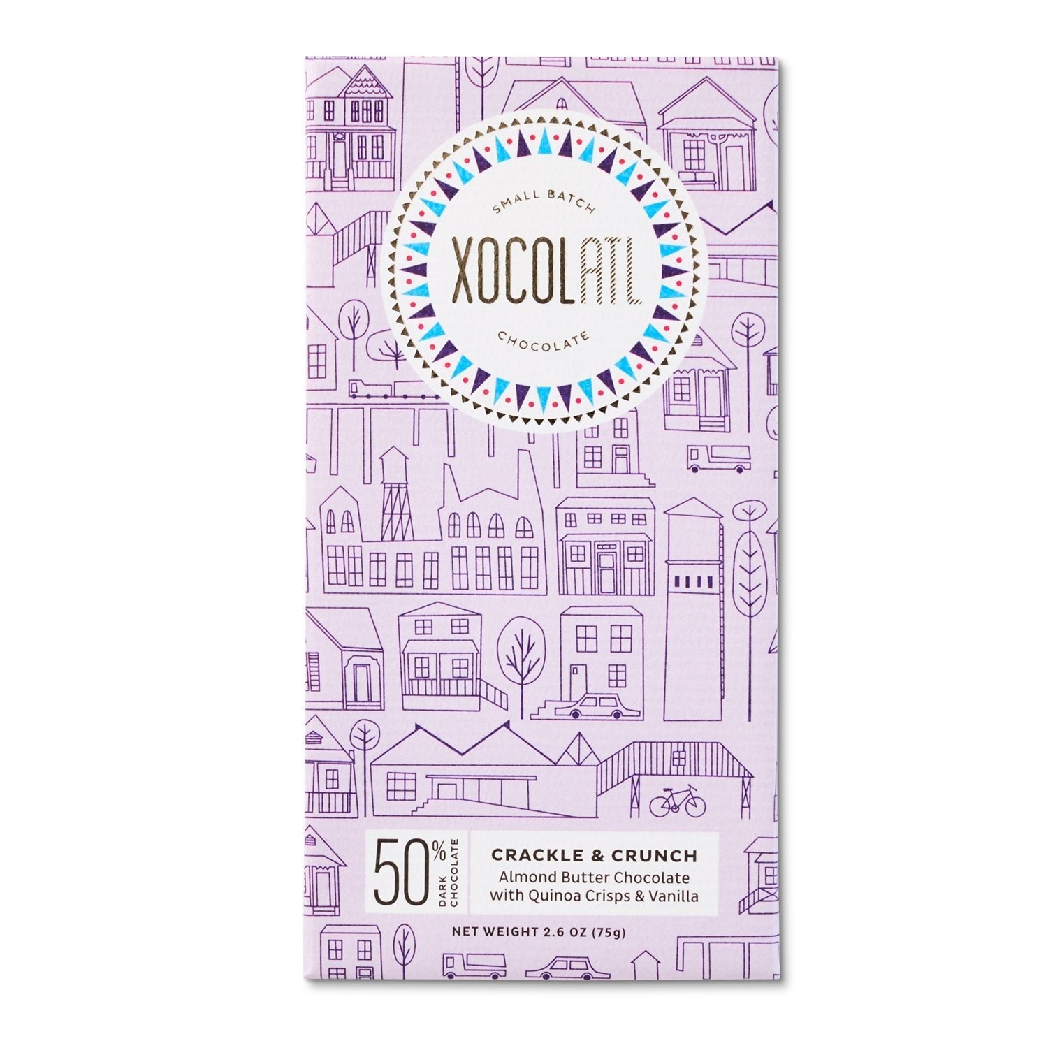 Xocolatl Small Batch ChocolateCrackle & Crunch Quinoa Chocolate Bar - M.S Skincare