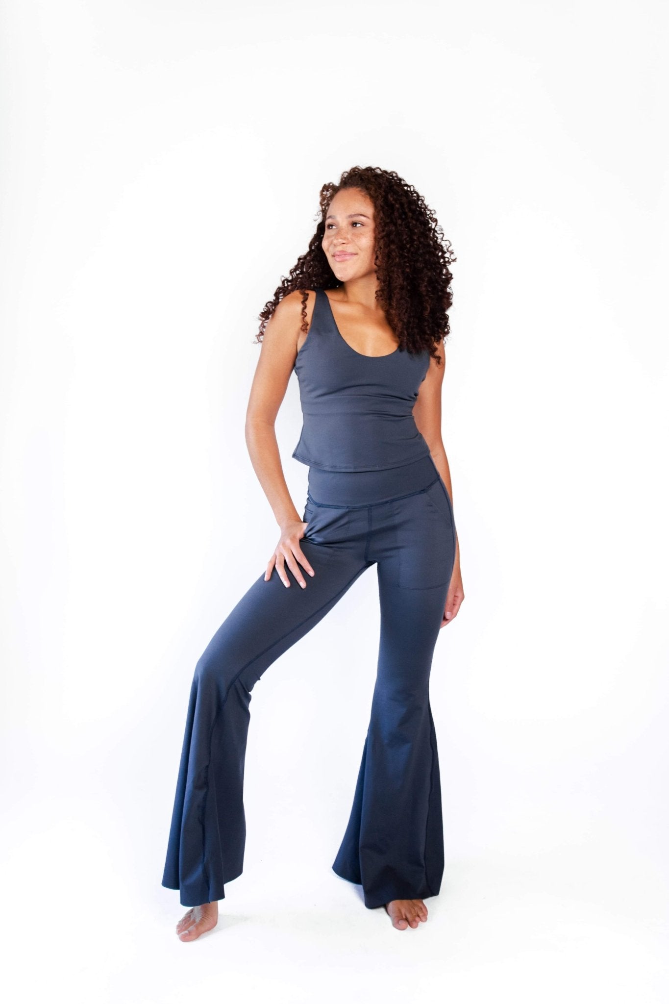 Yoga DemocracyBell Bottoms 2.0 in Navy Blue - M.S Skincare