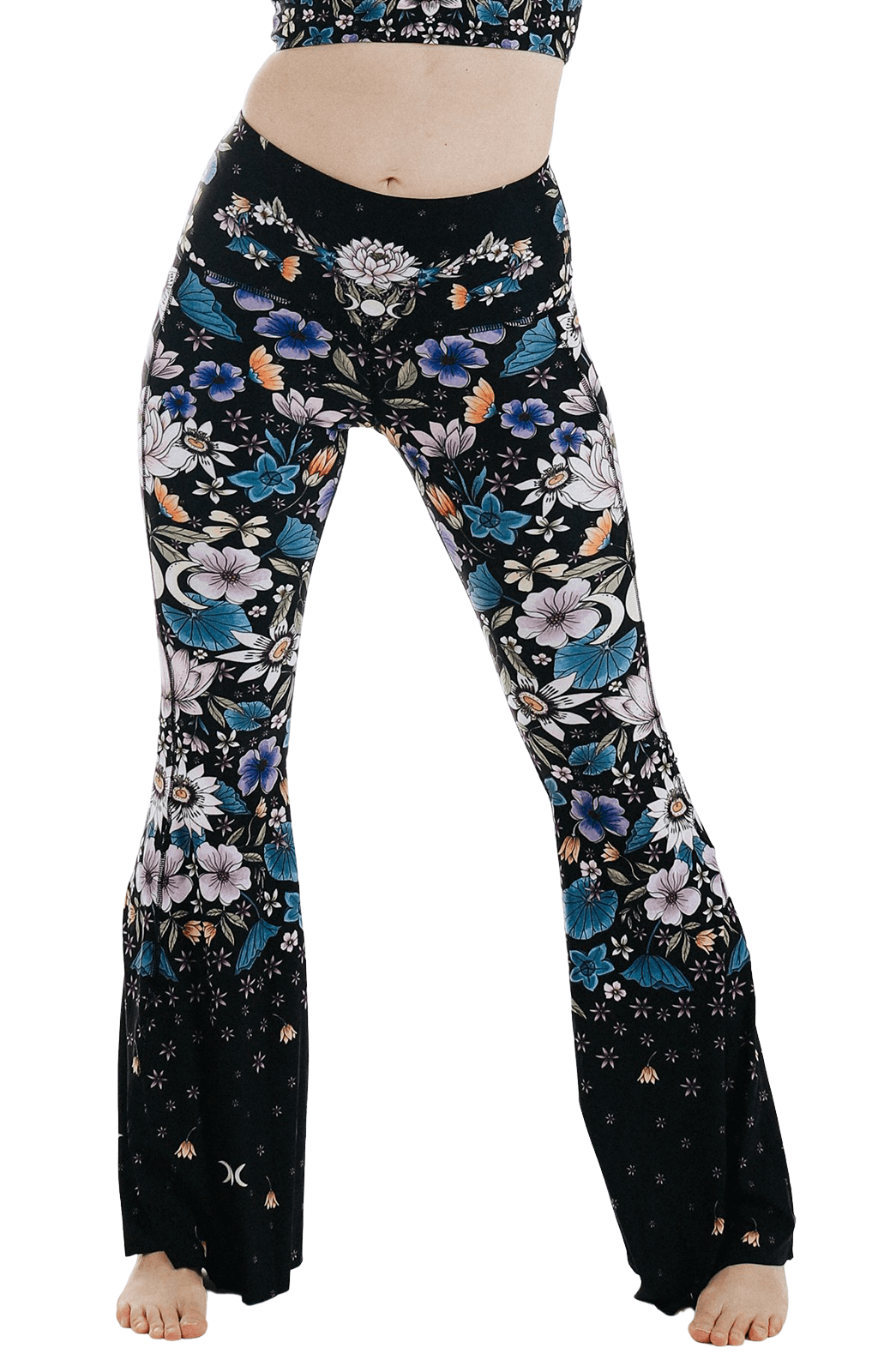 Yoga DemocracyDivine Feminine Printed Bell Bottoms - M.S Skincare