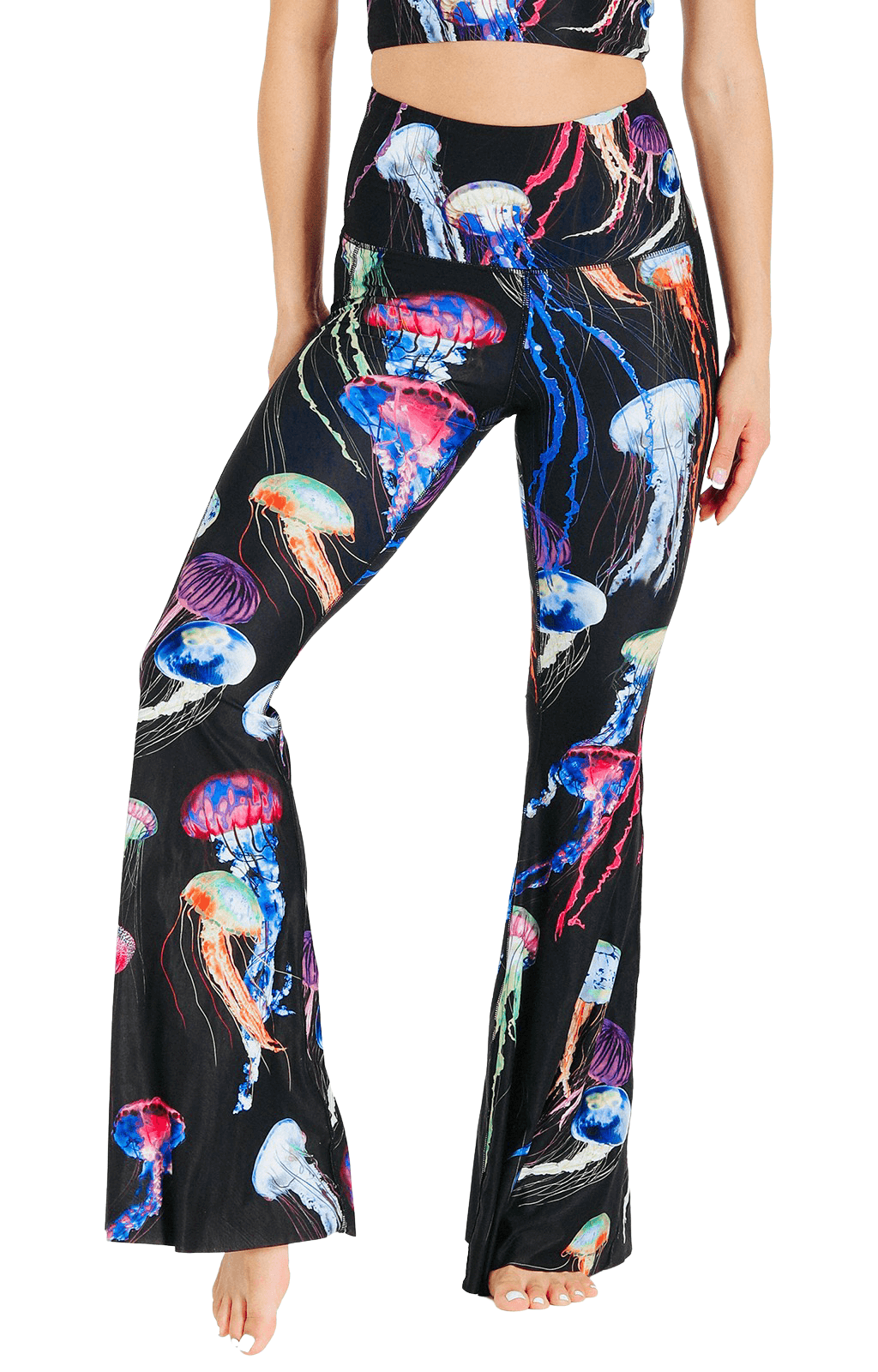 Yoga DemocracyElectric Flow Printed Bell Bottoms - M.S Skincare