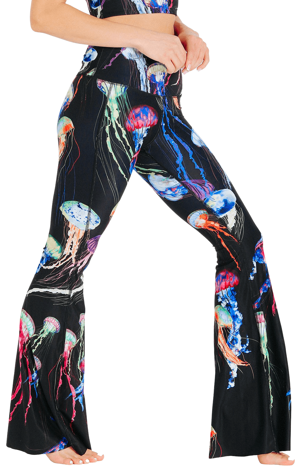 Yoga DemocracyElectric Flow Printed Bell Bottoms - M.S Skincare