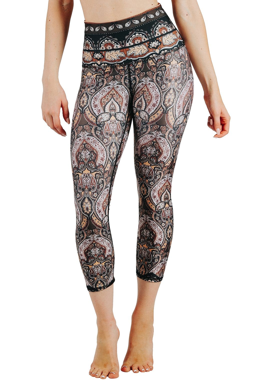 Yoga DemocracyEspresso Yourself Printed Yoga Crops - M.S Skincare