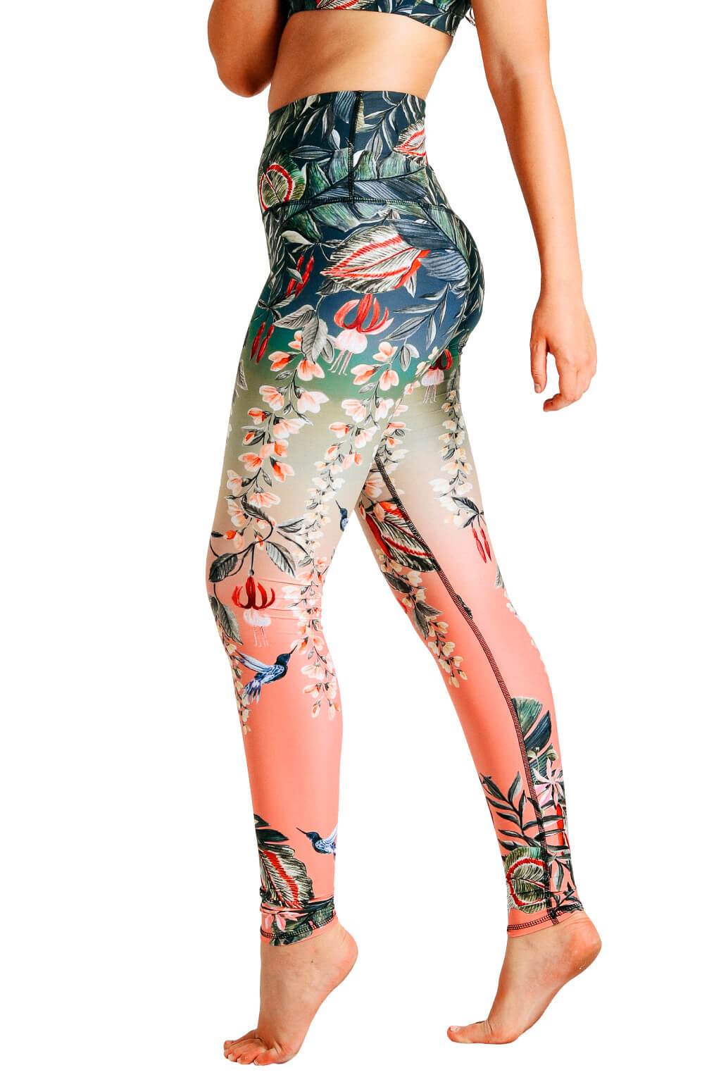 Yoga DemocracyFeeling Ferntastic Printed Yoga Leggings - M.S Skincare