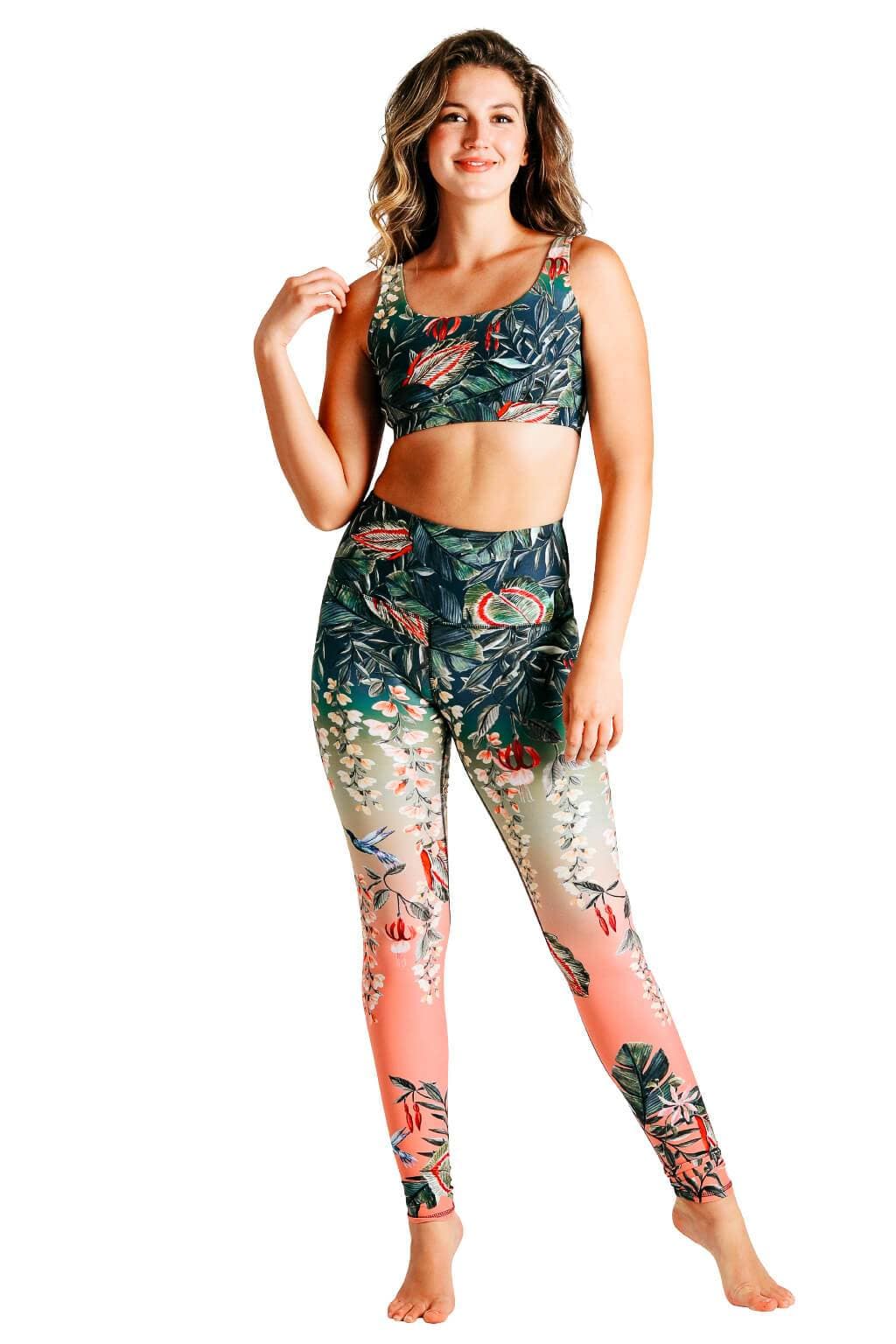 Yoga DemocracyFeeling Ferntastic Printed Yoga Leggings - M.S Skincare