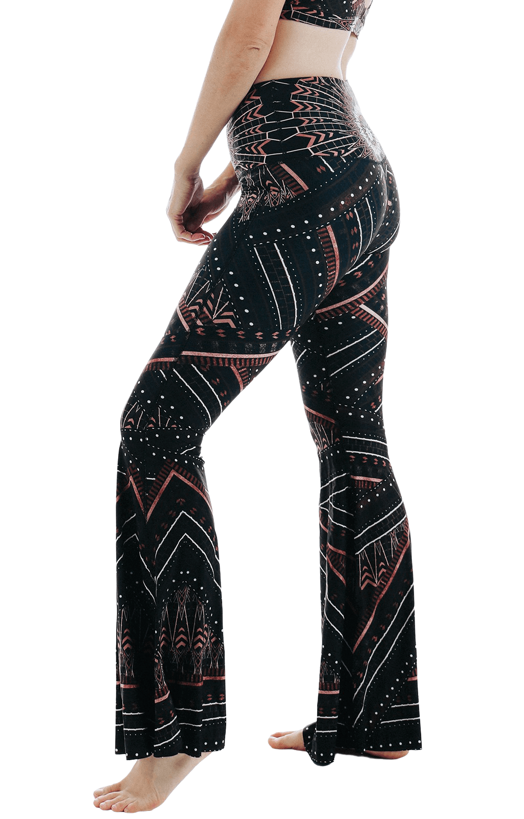 Yoga DemocracyHumble Warrior Printed Bell Bottoms - M.S Skincare