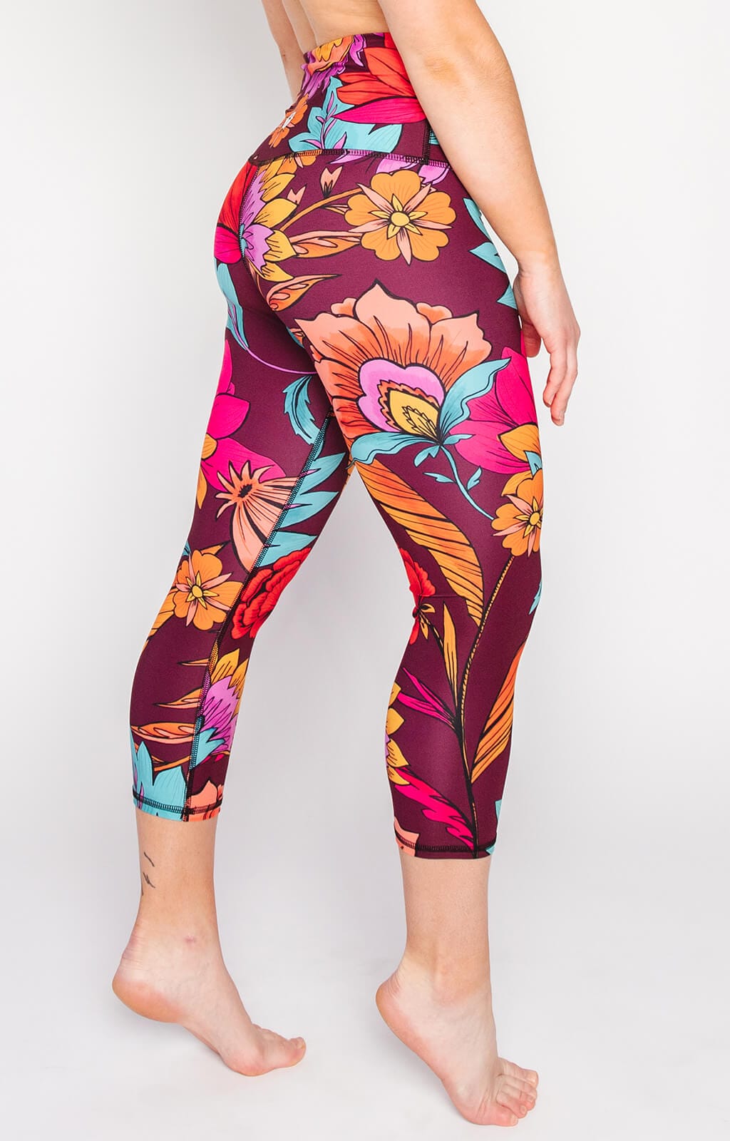 Yoga DemocracyIndie Flow Printed Yoga Crops - M.S Skincare