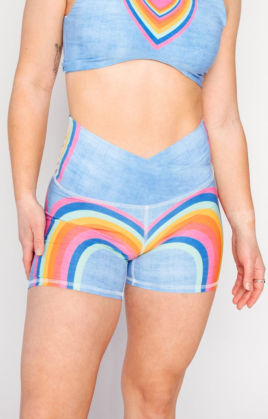 Yoga DemocracyMovement Short in Rainbow Love - M.S Skincare