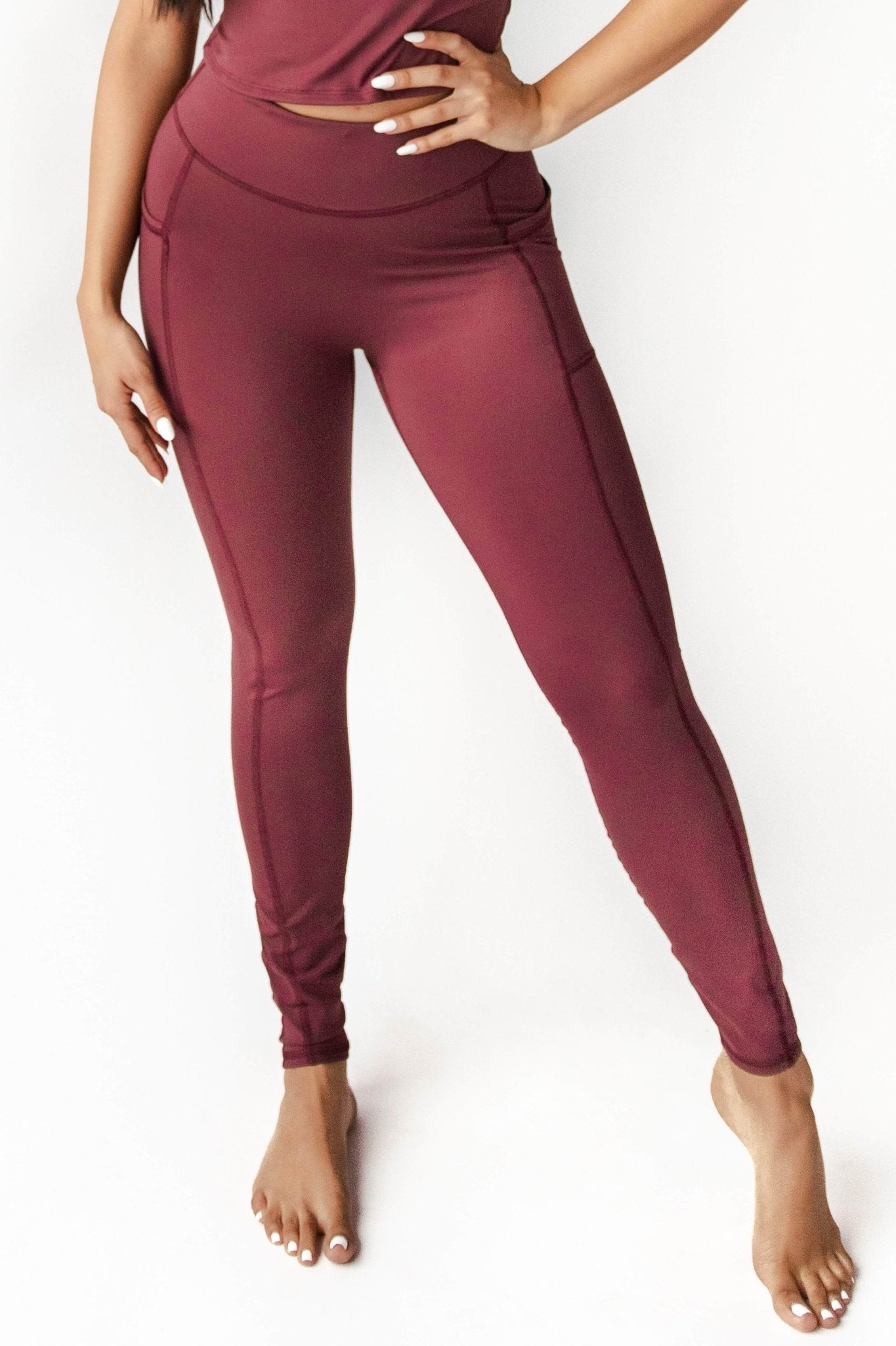 Yoga DemocracyNon Stop Legging in Maroon - M.S Skincare