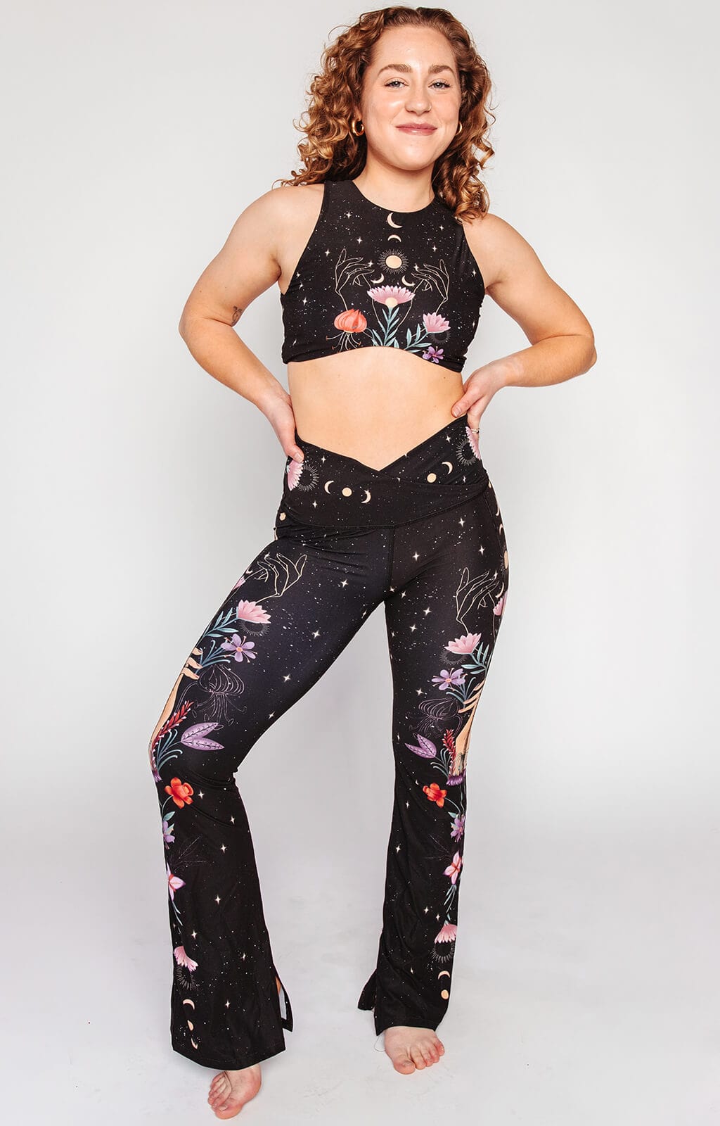 Yoga DemocracySplit Flare Pant In Celestial Timing - M.S Skincare