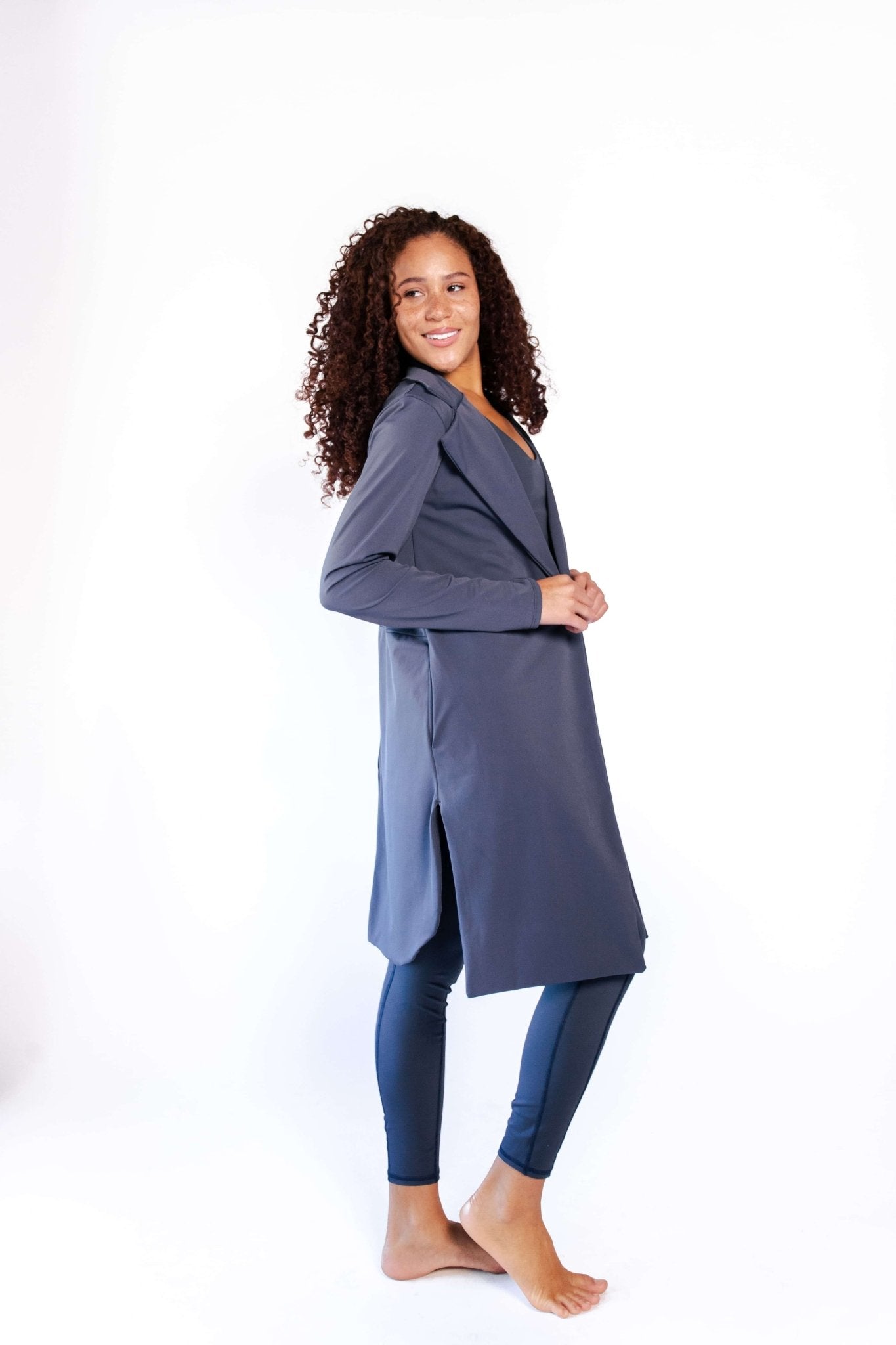 Yoga DemocracyTrinity Blazer in Navy Blue - M.S Skincare