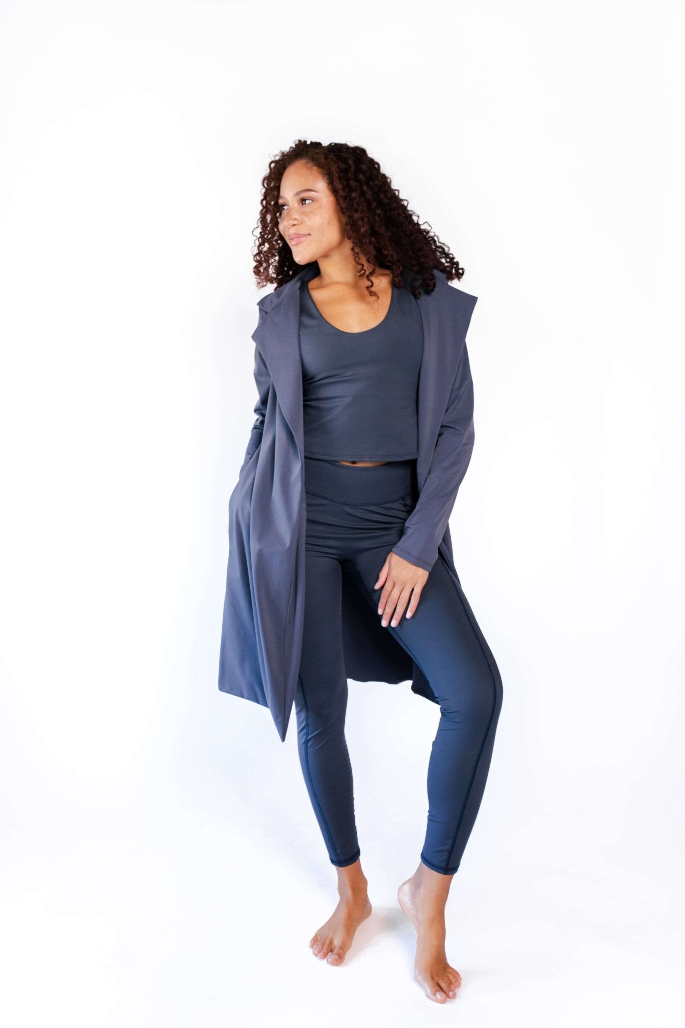 Yoga DemocracyTrinity Blazer in Navy Blue - M.S Skincare