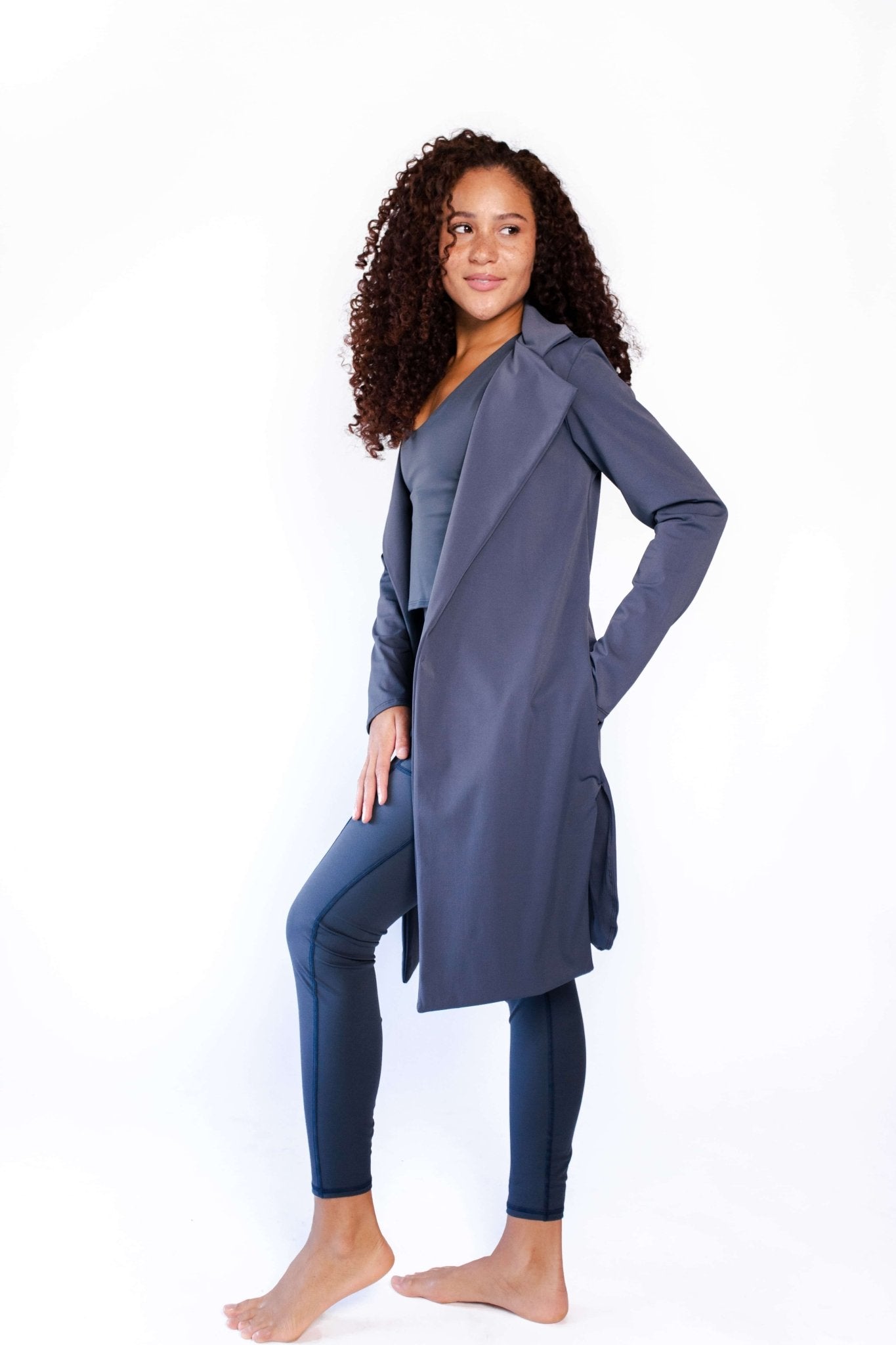 Yoga DemocracyTrinity Blazer in Navy Blue - M.S Skincare