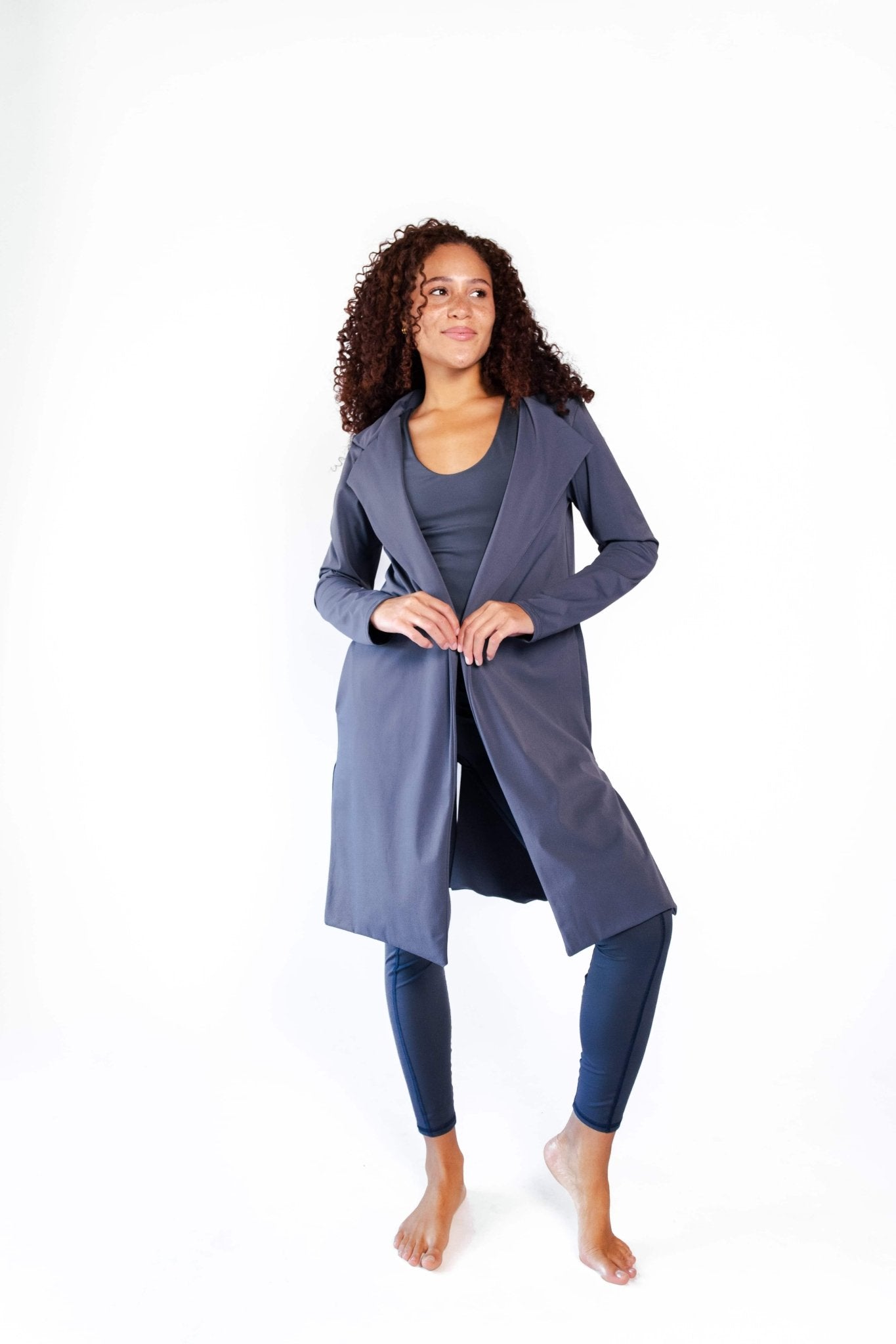 Yoga DemocracyTrinity Blazer in Navy Blue - M.S Skincare