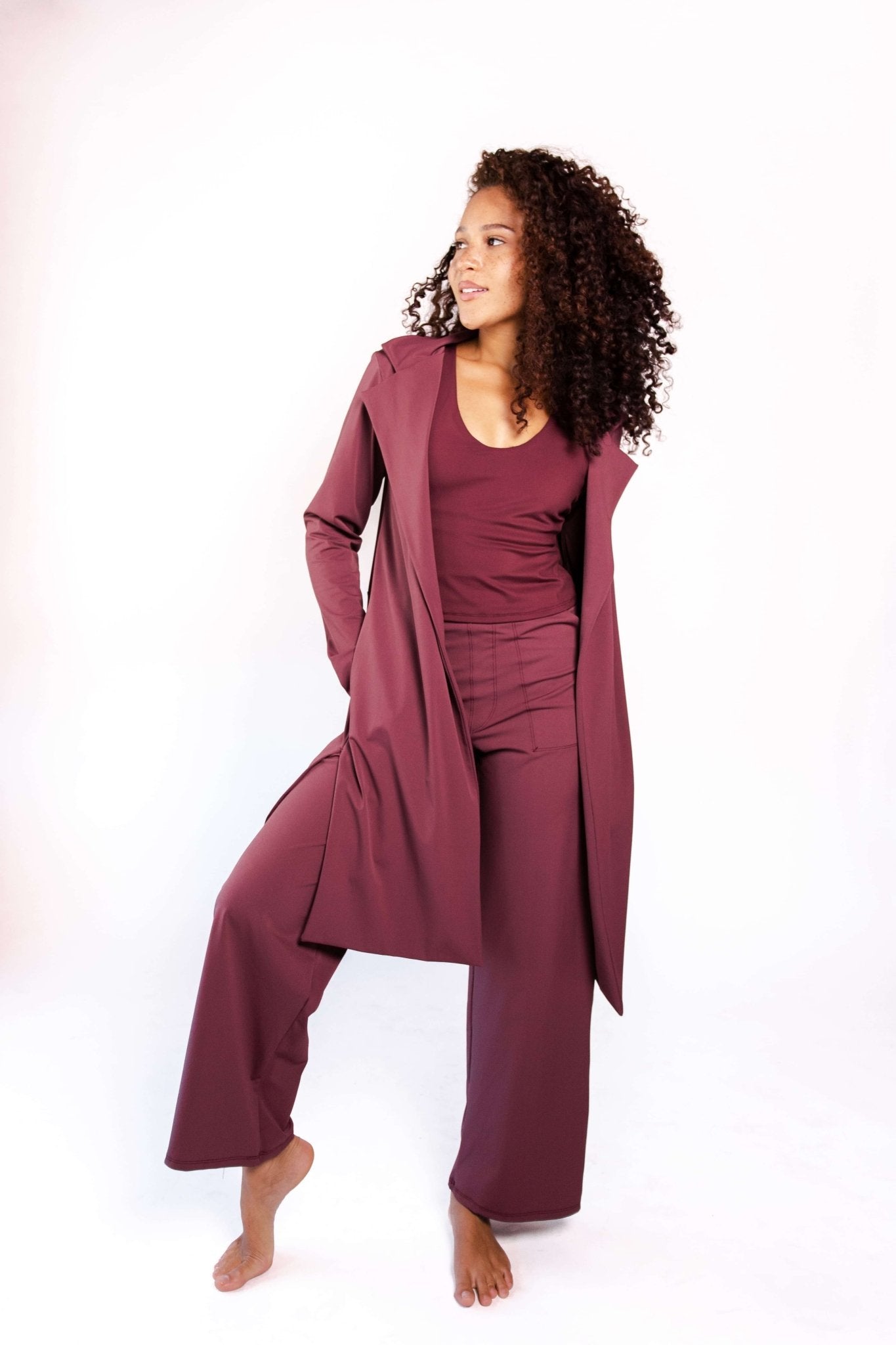 Yoga DemocracyUltimate Trouser in Maroon - M.S Skincare