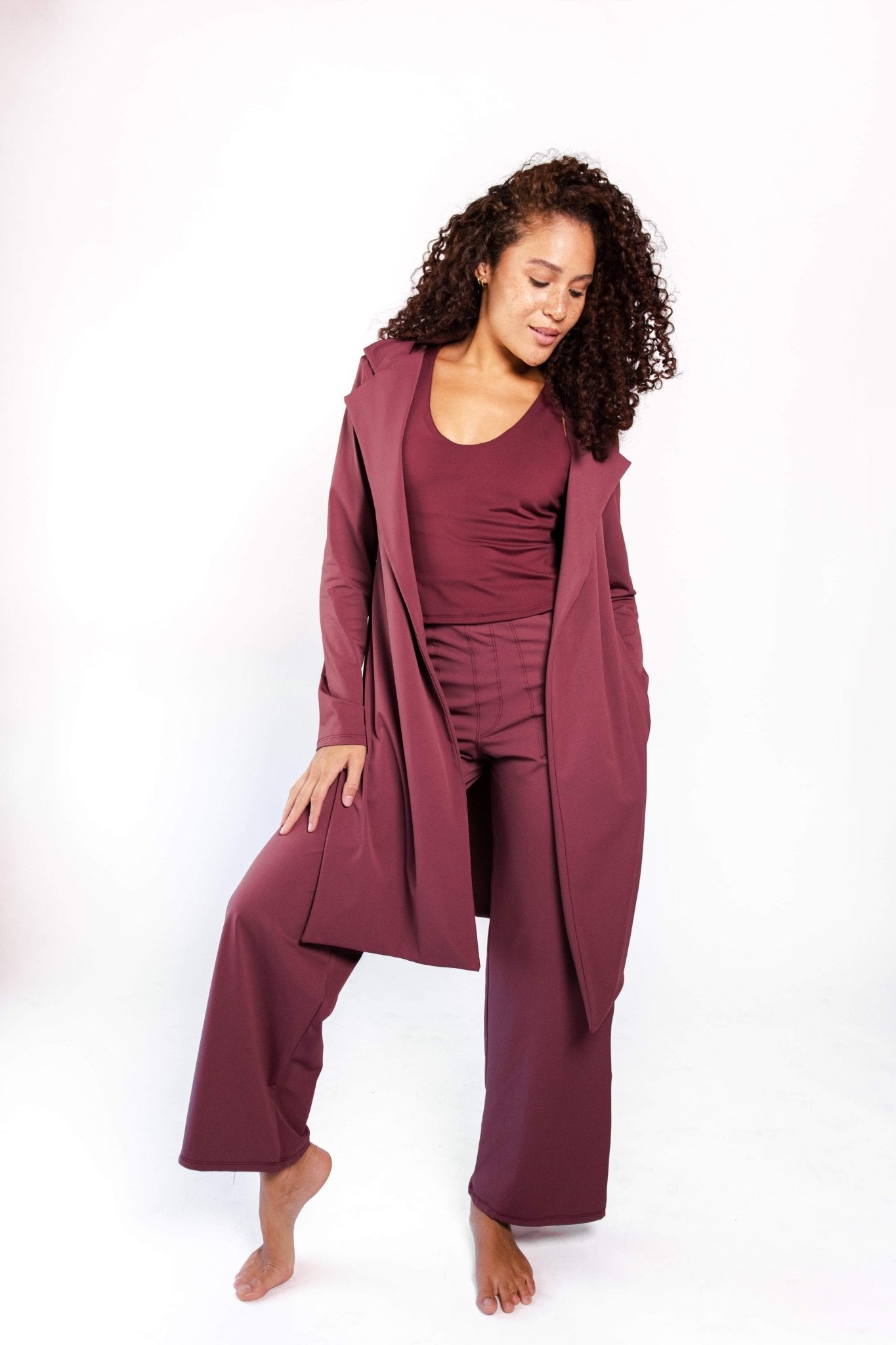 Yoga DemocracyUltimate Trouser in Maroon - M.S Skincare