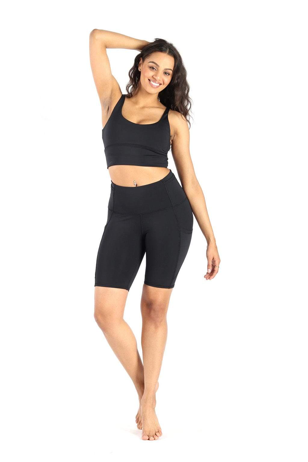 Yoga DemocracyUtility Biker Short in Jet Black - M.S Skincare