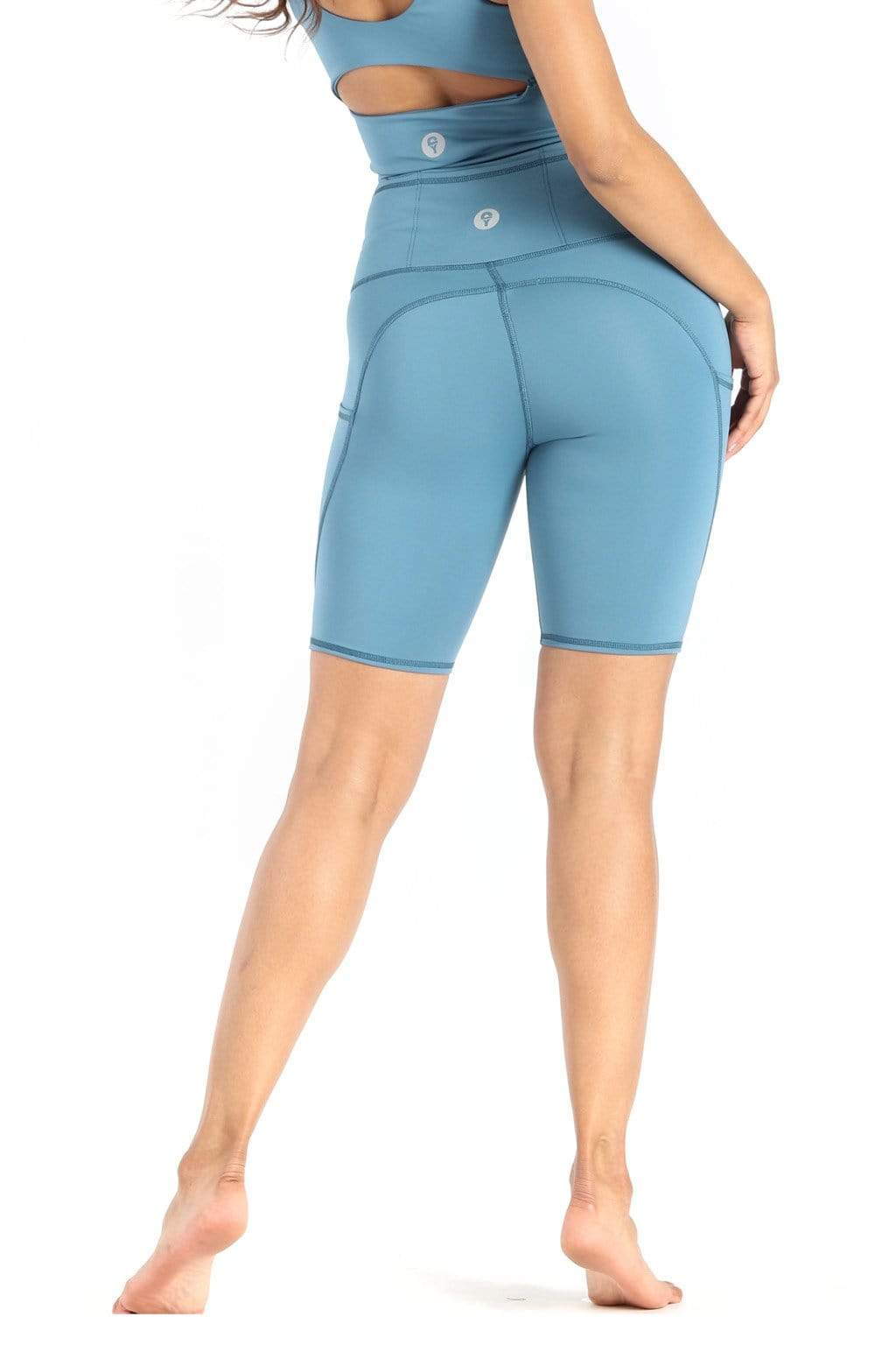 Yoga DemocracyUtility Biker Short in Ocean - M.S Skincare